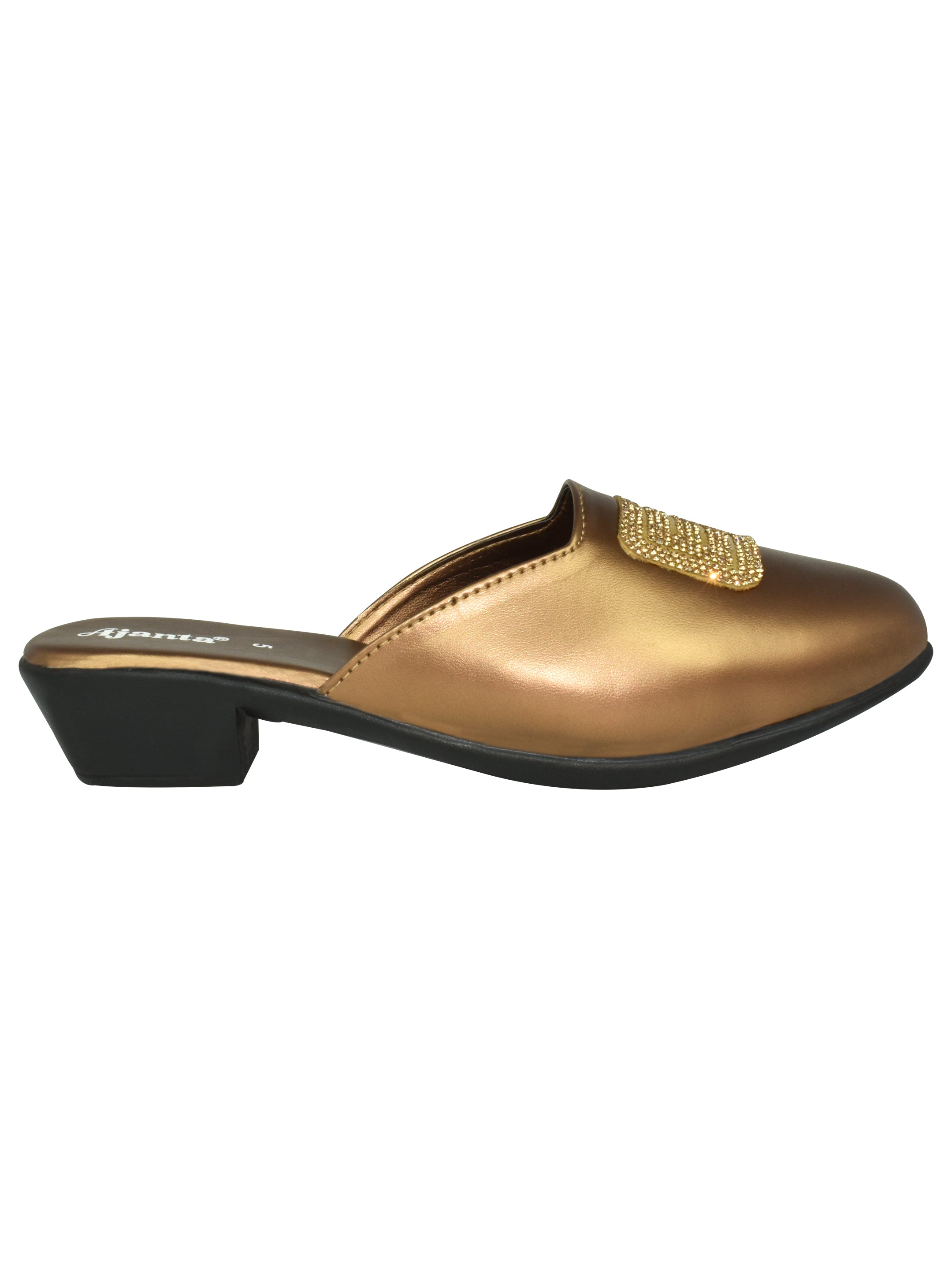 AJANTA Women's Copper Sandals | Stylish PVC Upper | Durable Synthetic Sole | Elegant & Comfortable Sandal EL5025