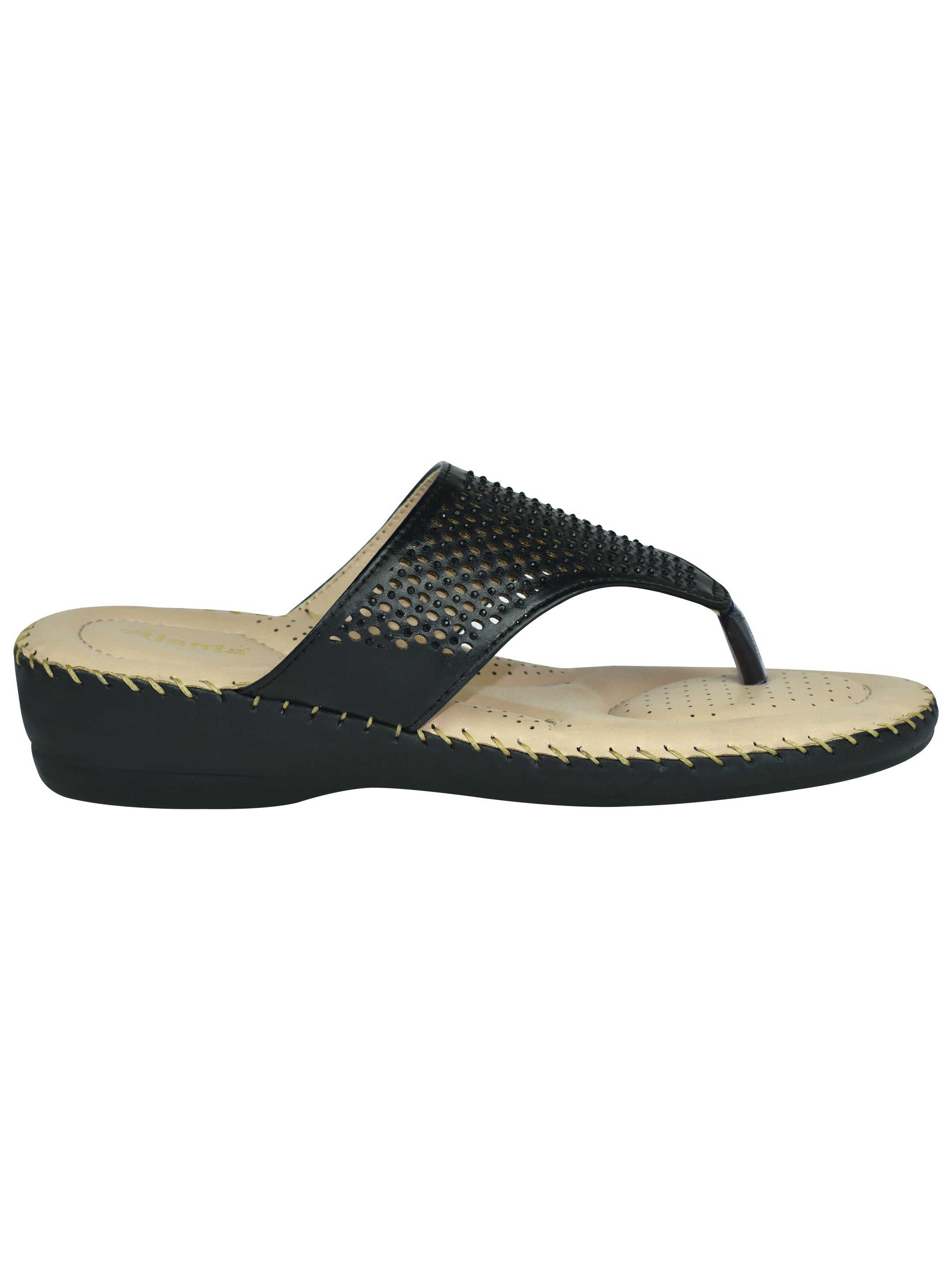 Ajanta Women Flat Sandal /  Easy Slip-On & Soft Footbed / Lightweight & Breathable Casual Footwear EL1002