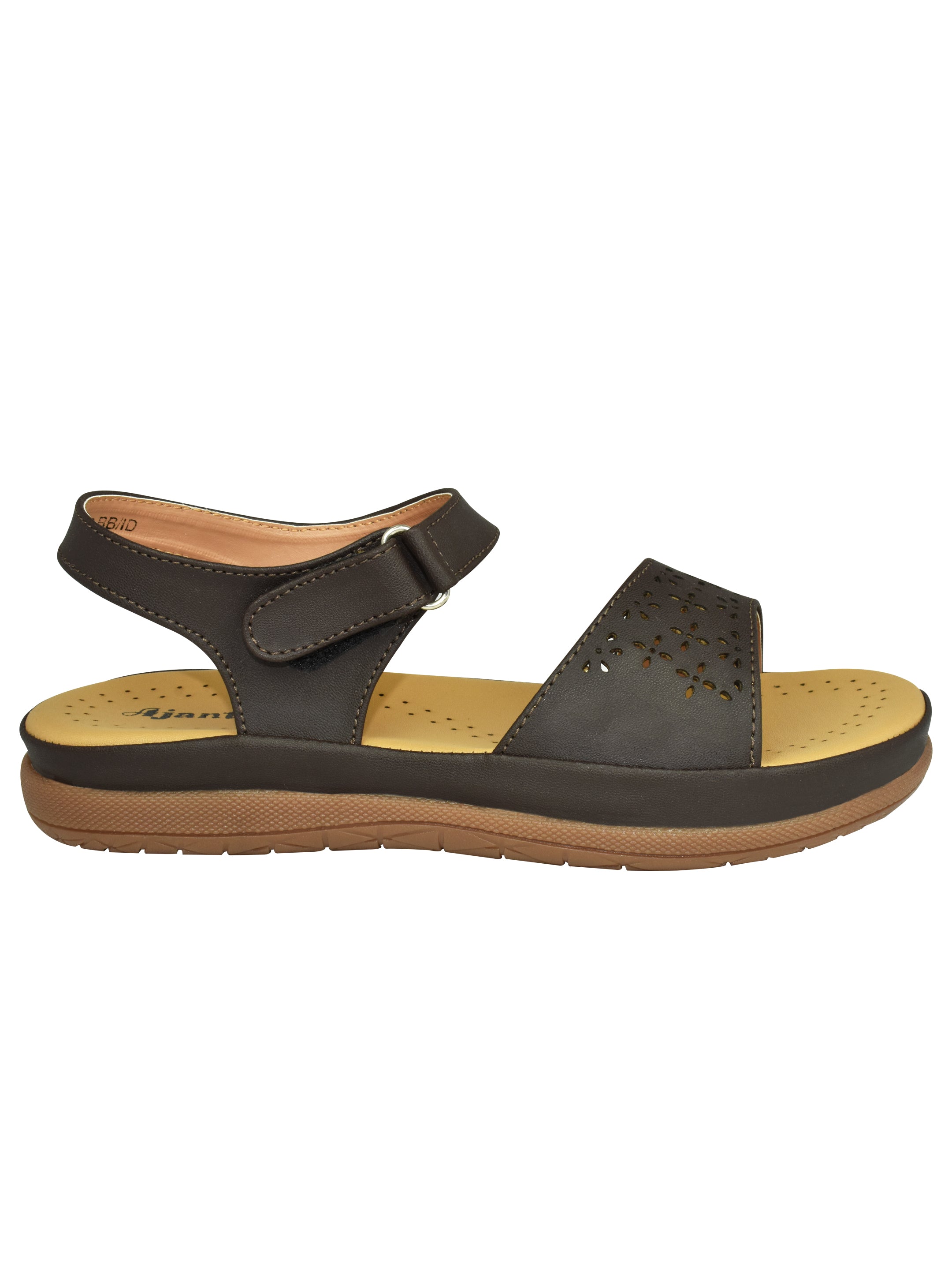 AJANTA Ladies Brown Sandal |  Comfortable Airmax Upper | Lightweight Synthetic Sole | Daily Wear Sandal EL4014
