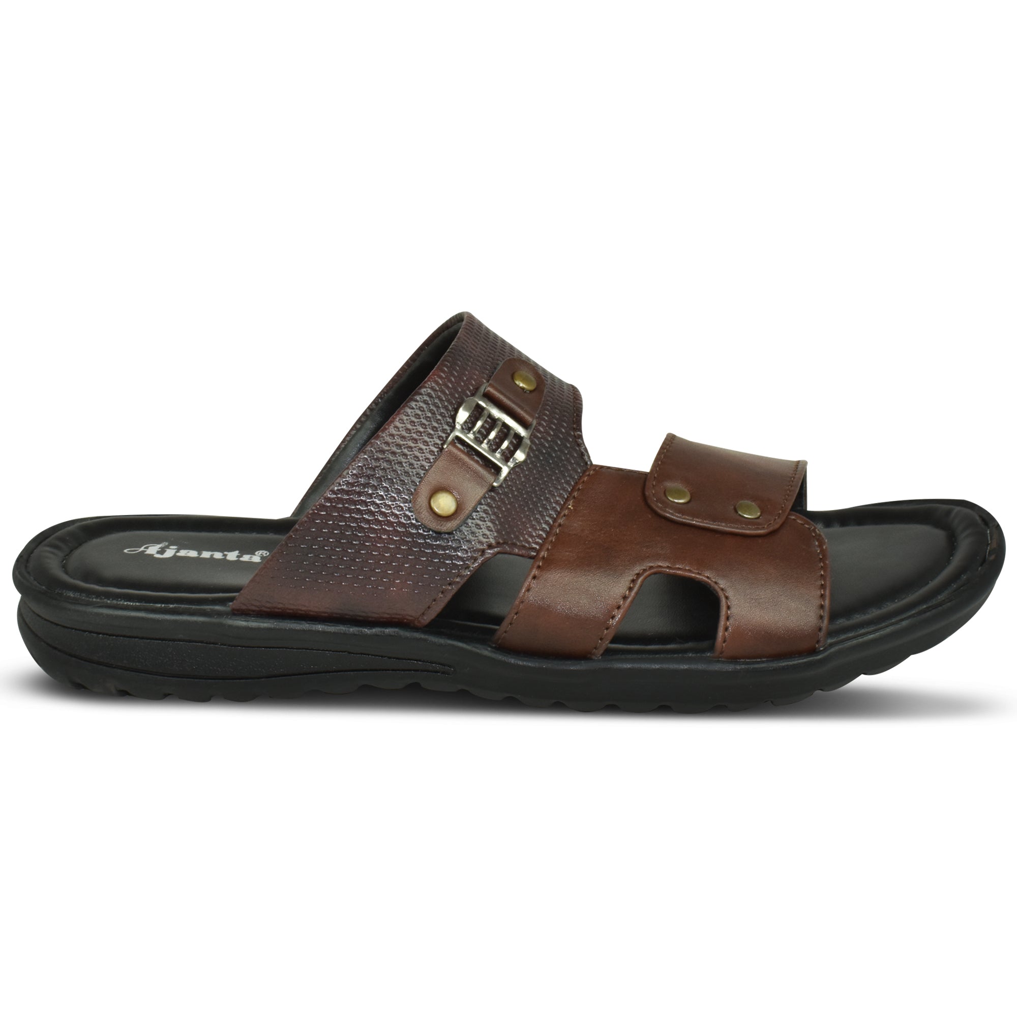 Ajanta Men’s Slip-On Sandals Soft Cushioned Regular Wear Chappal