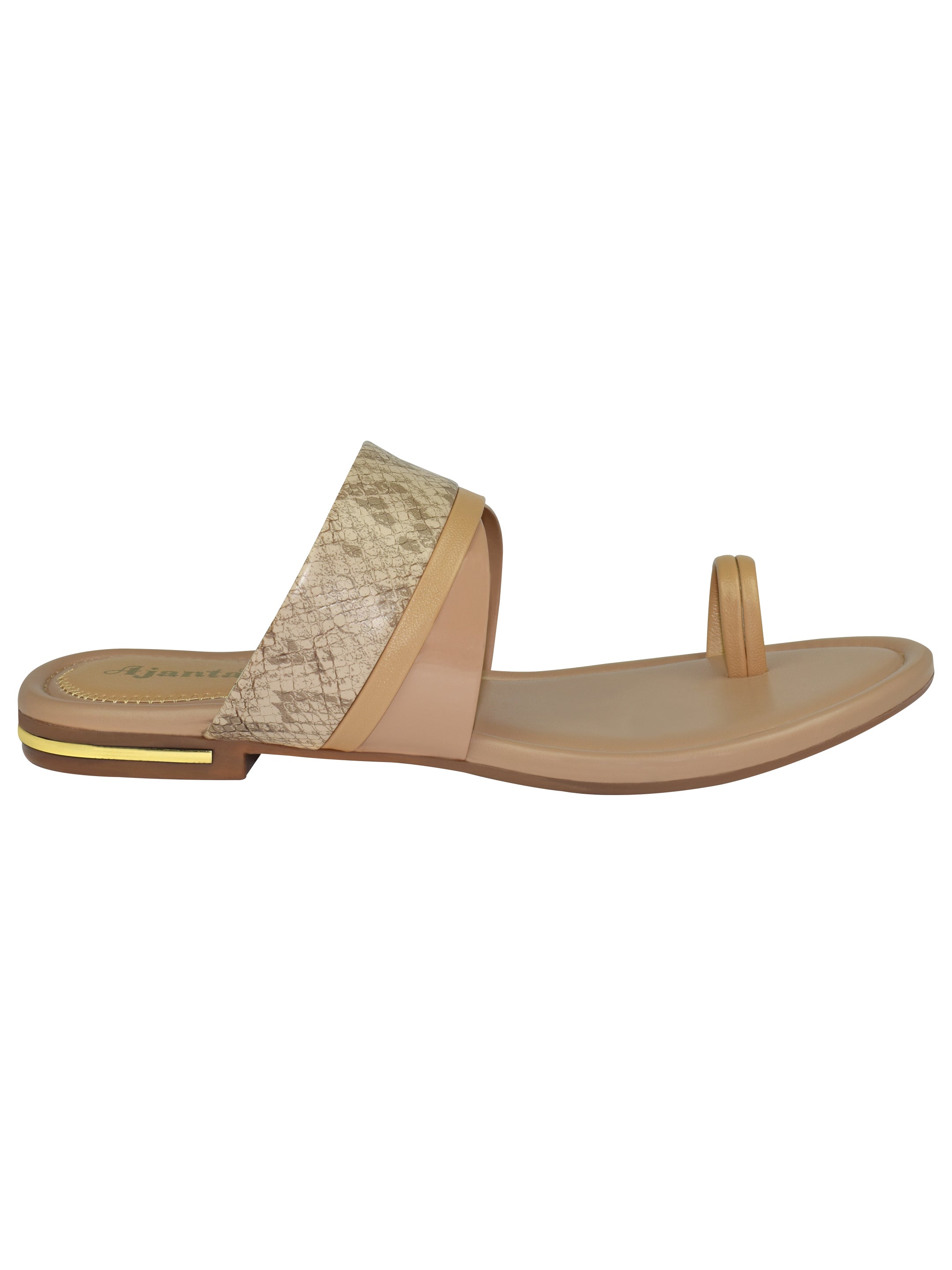 Ajanta Women Stylish Ethnic Flat Sandals For Women / Breathable & Anti-Skid for Secure Walking EL2014