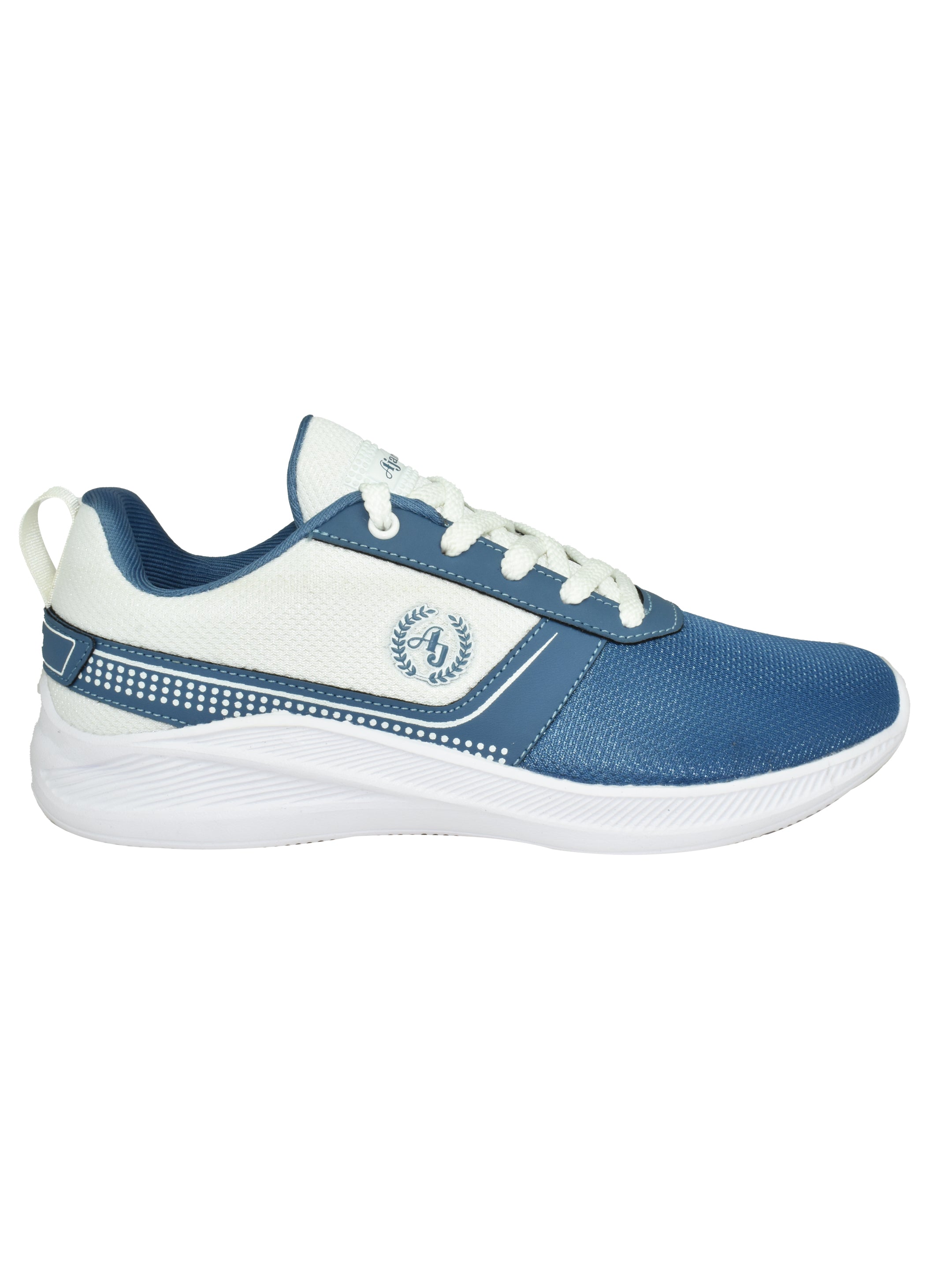 Men’s Blue & White Dual-Color Casual Shoe with Lightweight EVA Cushioning