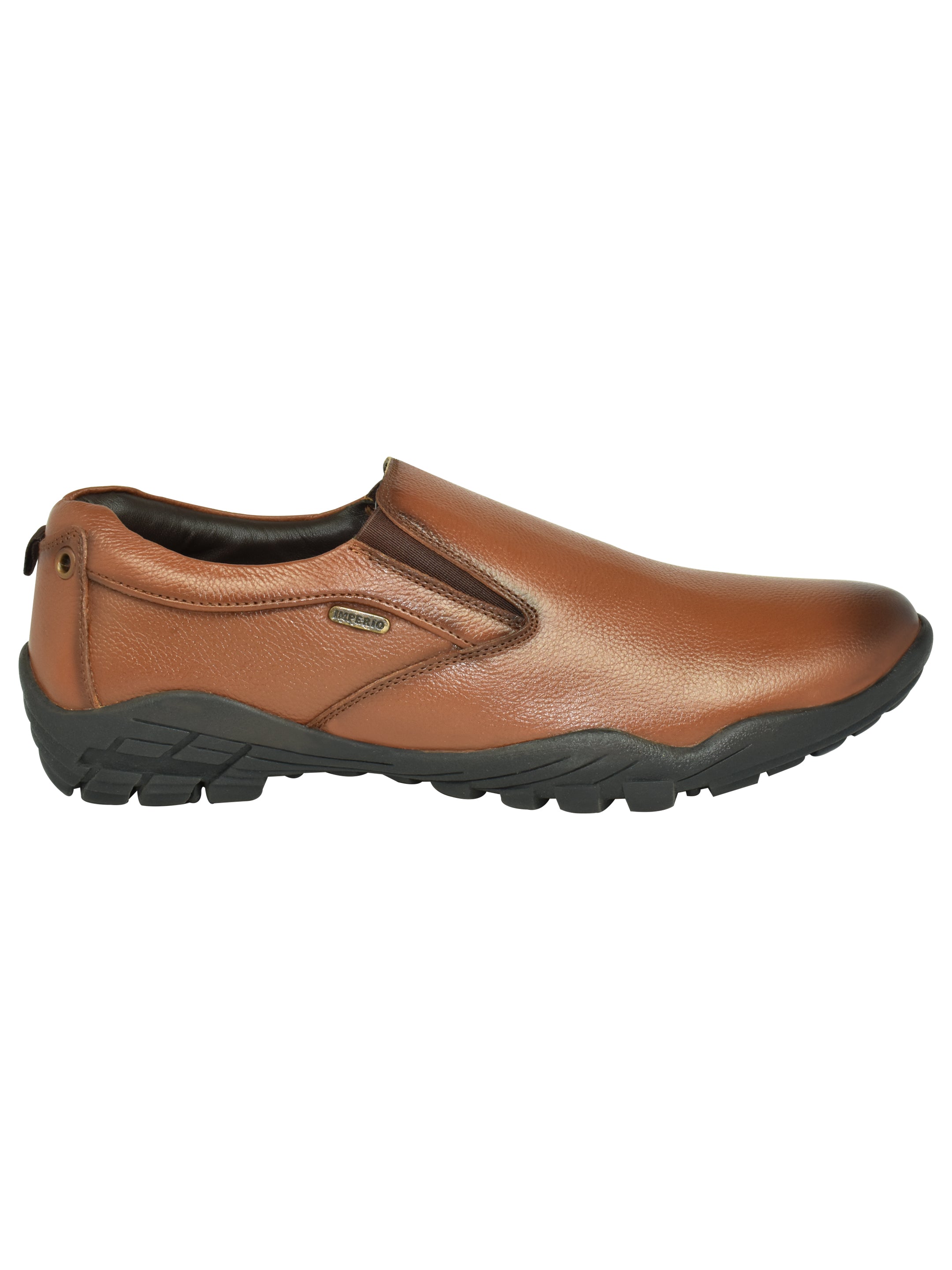Imperio Tan Genuine Leather Slip-on Cushioned Formal Shoes for Men EG4032
