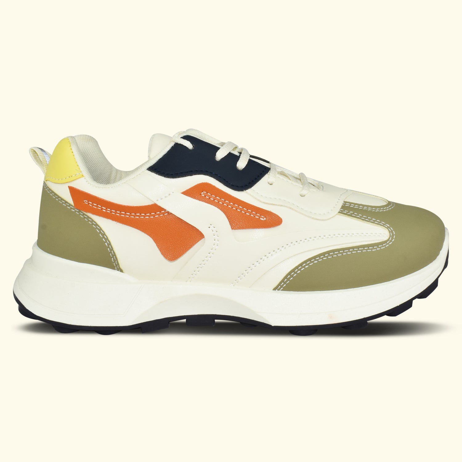 AJANTA Women Olive Lightning Chunky Sneakers | Stylish,Lightweight,Comfortable,Trendy Streetwear Sneakers EL5038