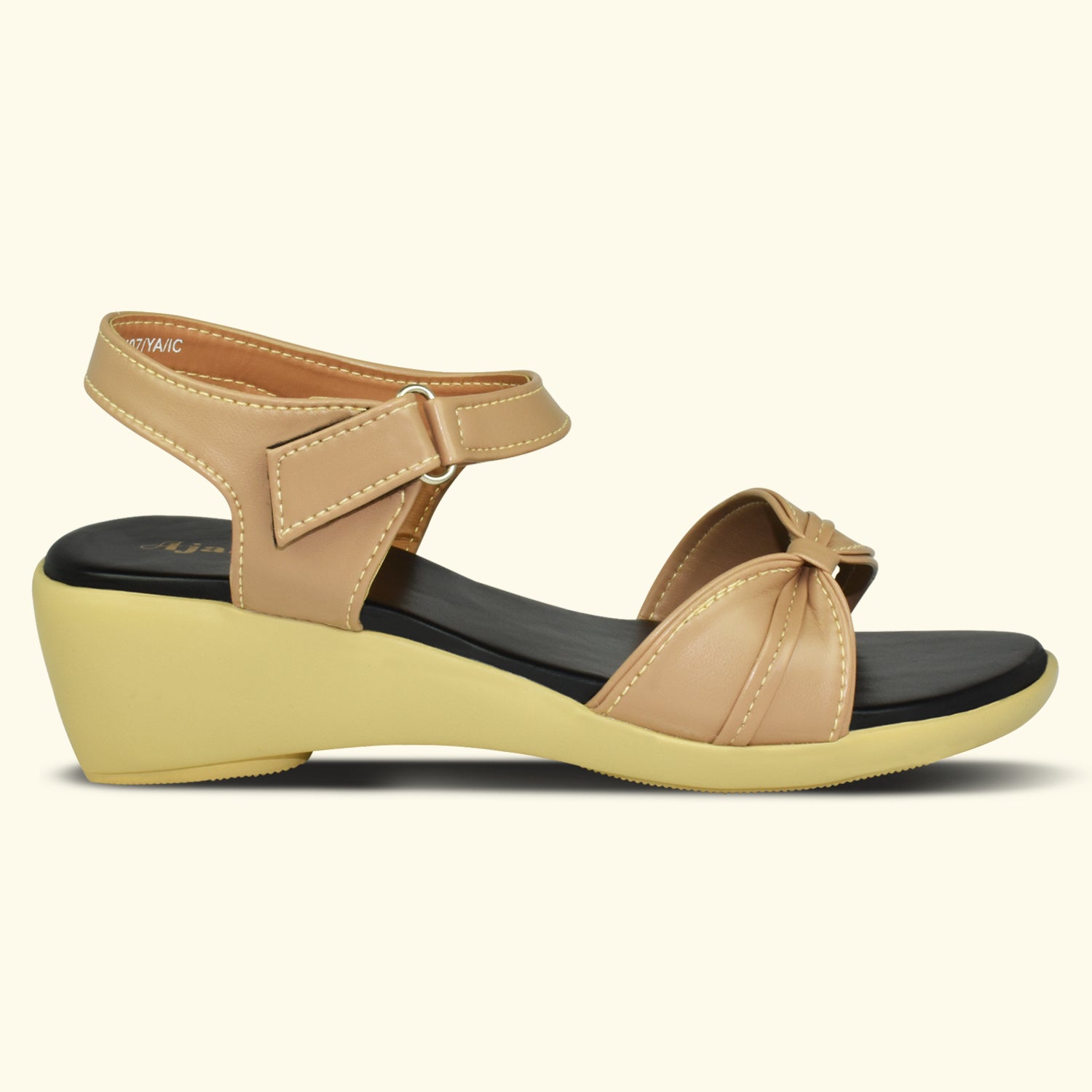 Ajanta Women Sandals with Adjustable Ankle Strap | Stylish Design and Cushioned Sandal for Office, Party and Formal Occasions EL4016