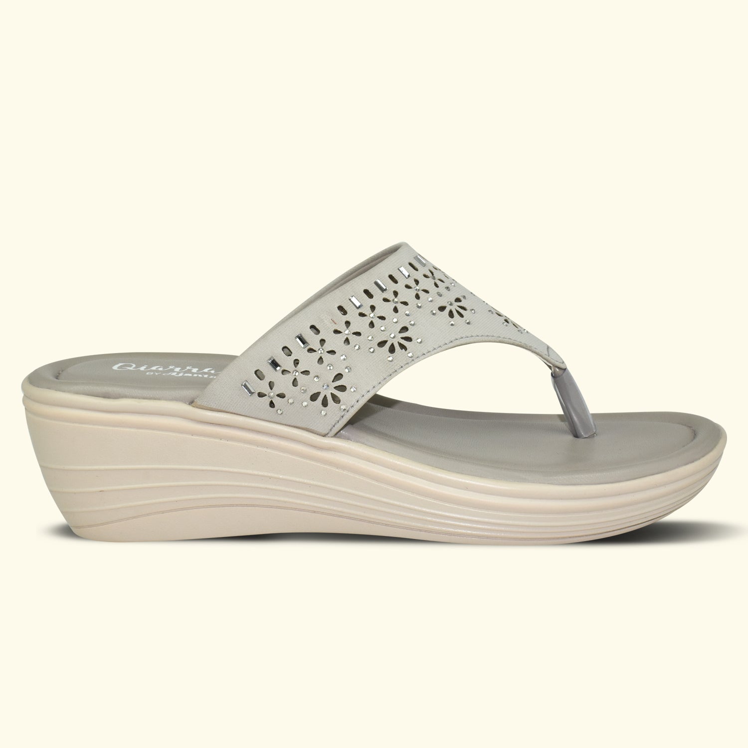 QIARRA Women Wedge Sandals |Stylish Design and Cushioned Sandal for Office, Party Occasions EL1038