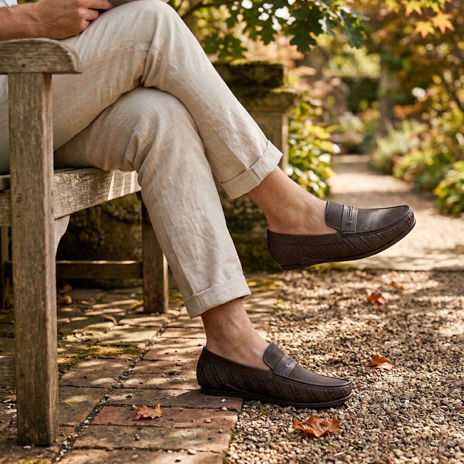 Ajanta Men’s PVC Slip-On Loafers