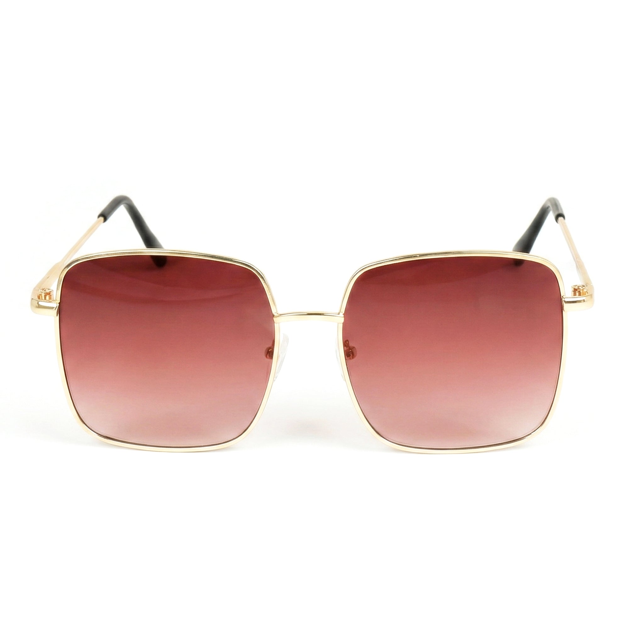 Ajanta Unisex Square Framed Sunglasses Stylish Metal Frame Eyewear