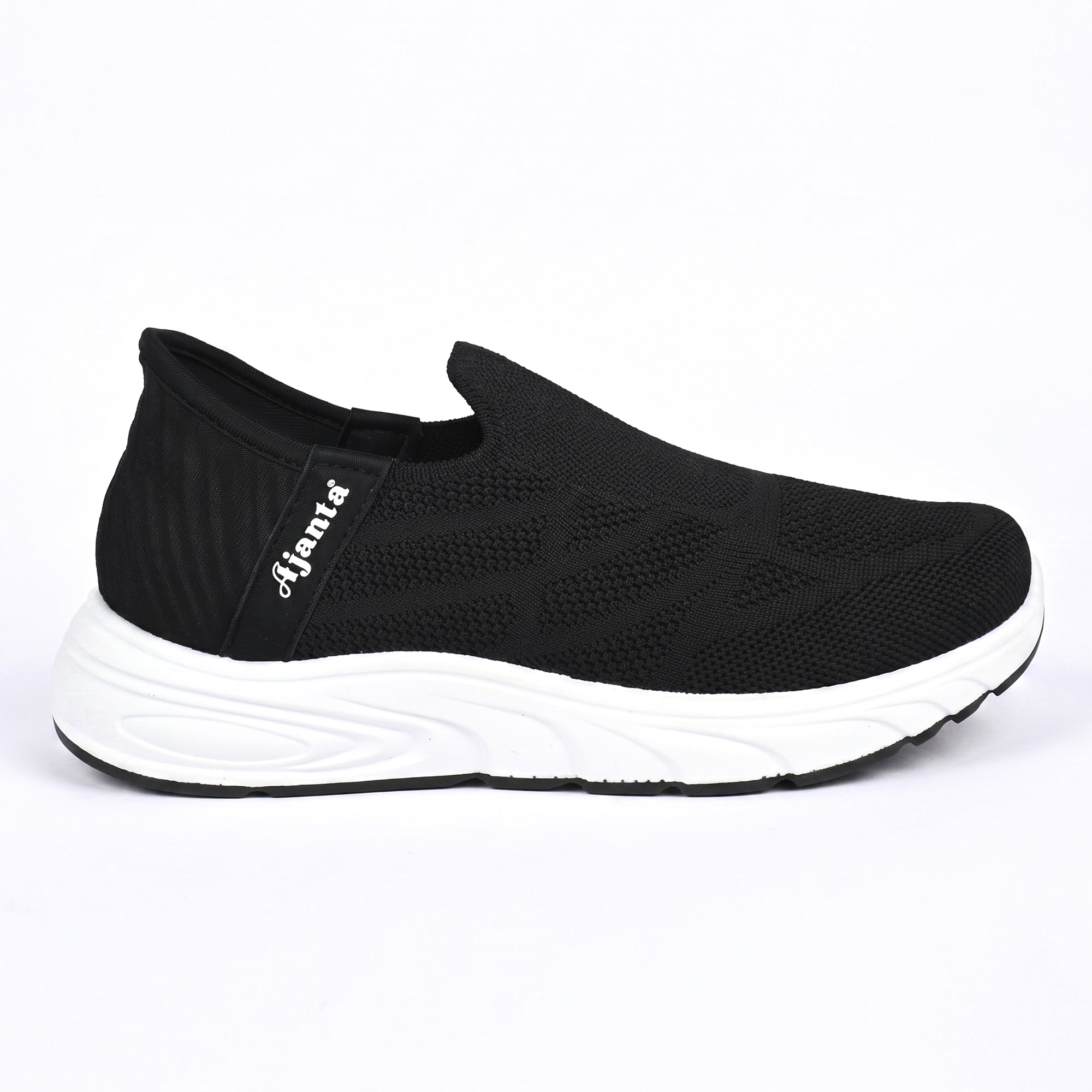 AJANTA Hands-Free Slip On Shoes for Women | Walking Shoes for Women | Sports Shoes | Lightweight Breathable Running Sneakers | Memory Foam Cushion | Gym, Office, Travel, Casual Shoes Black