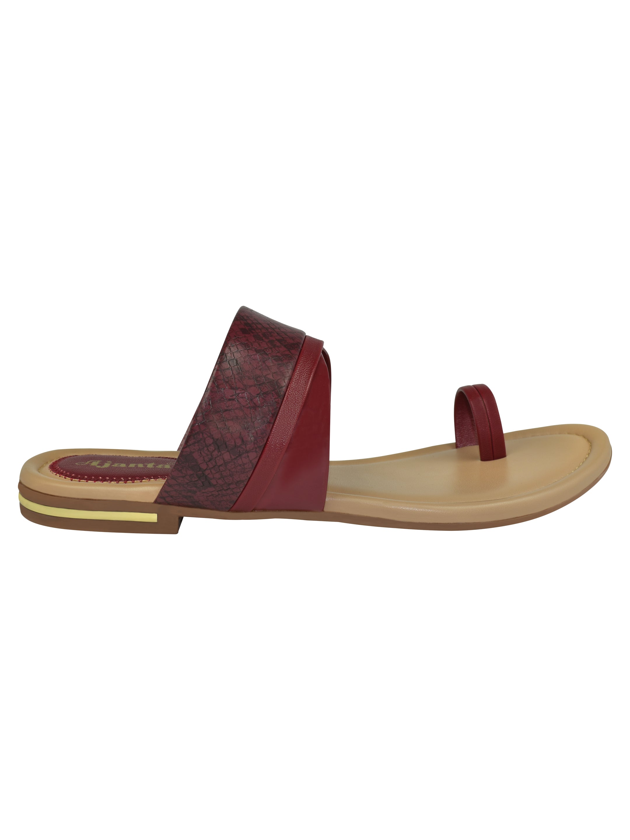 Ajanta Women Stylish Ethnic Flat Sandals For Women / Comfortable Fit with Anti-Skid Protection EL2013
