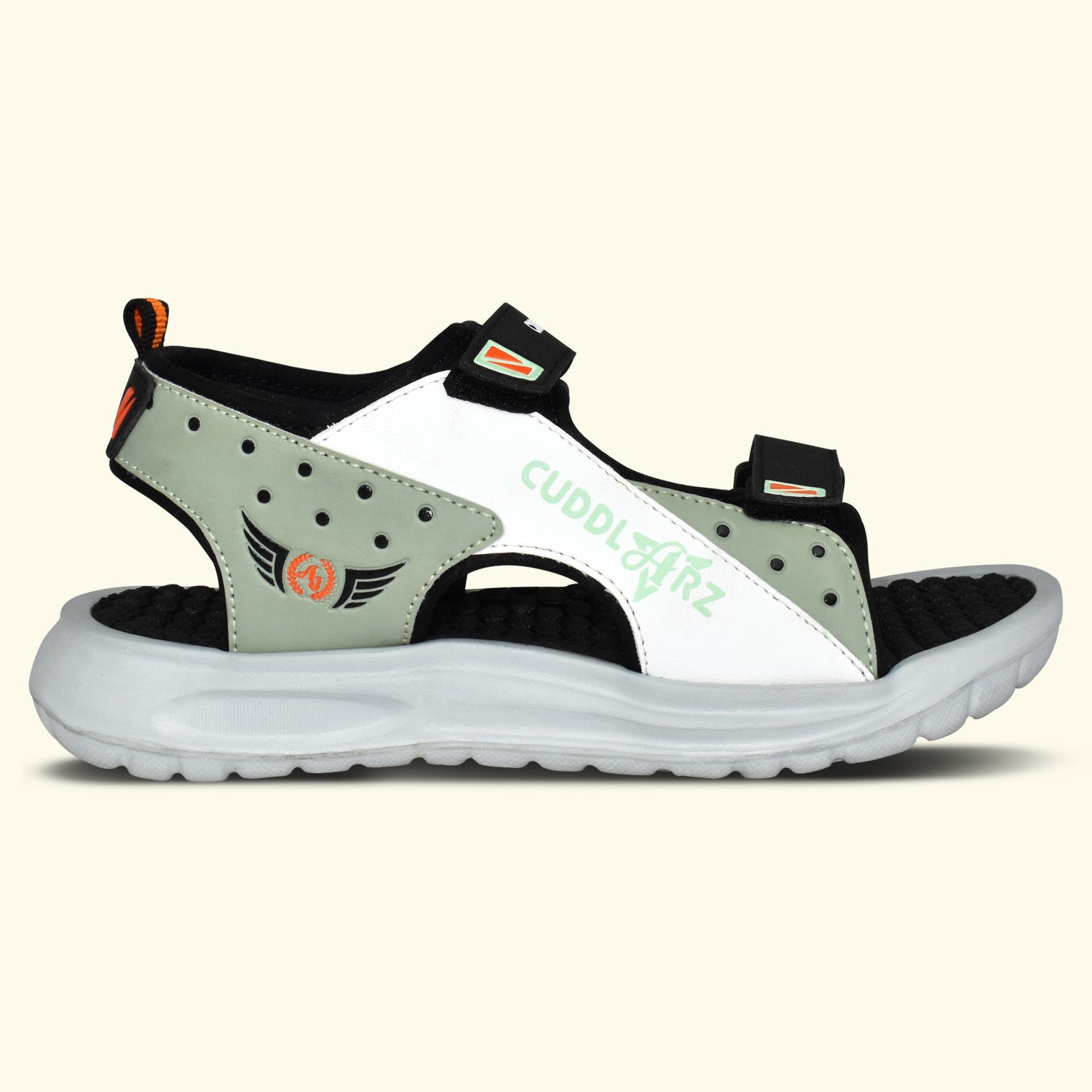 Ajanta Kids Sandal | Stylish Outdoor Sandals for Boys | Lightweight and Comfortable | Velcro Adjustable | Anti-Skid Sole, Open-Toe