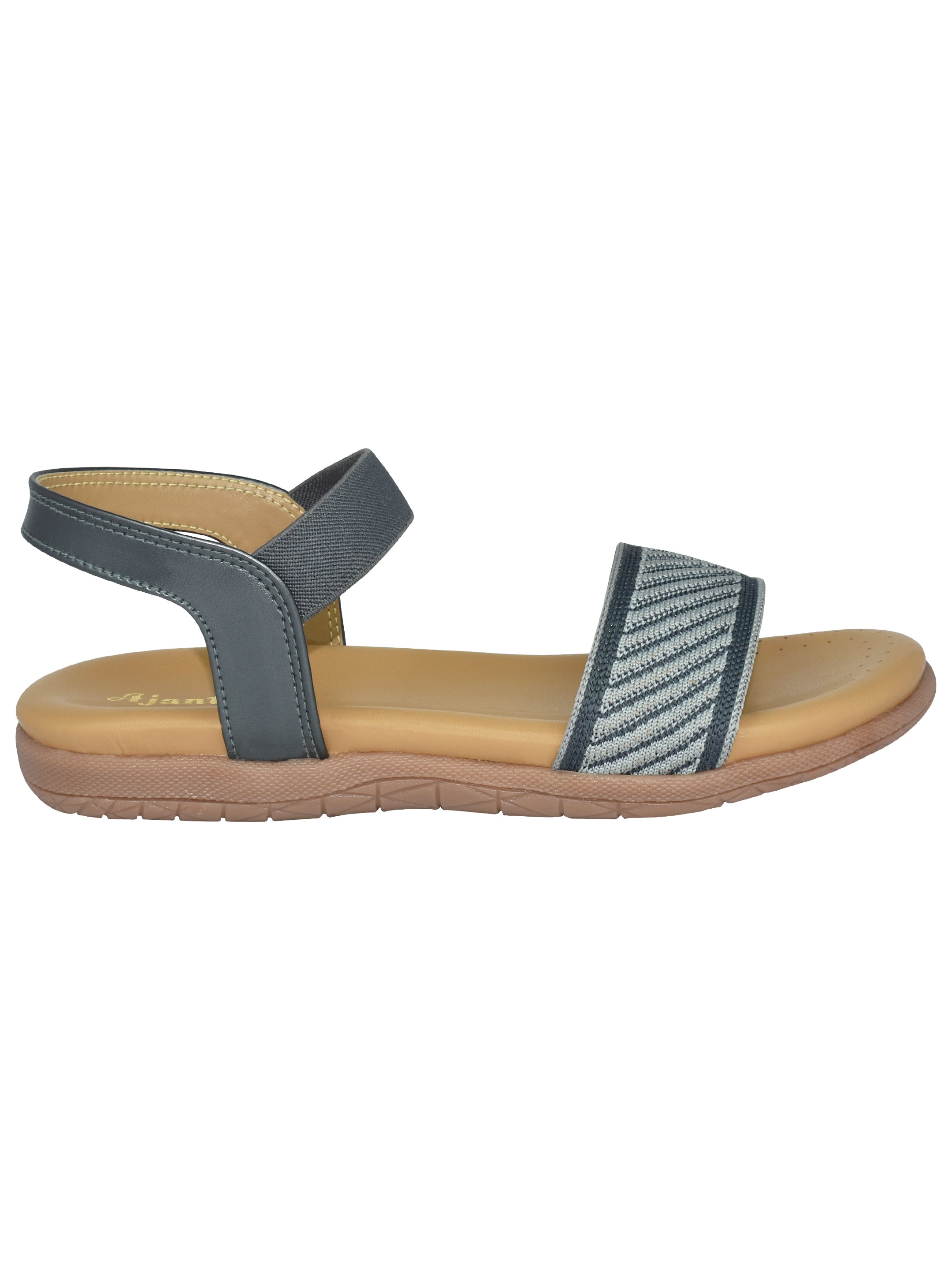 Ajanta Women Flat Sandal / Anti-Skid Flat Sandals / Elegant & Comfortable for Casual Outings EL4004