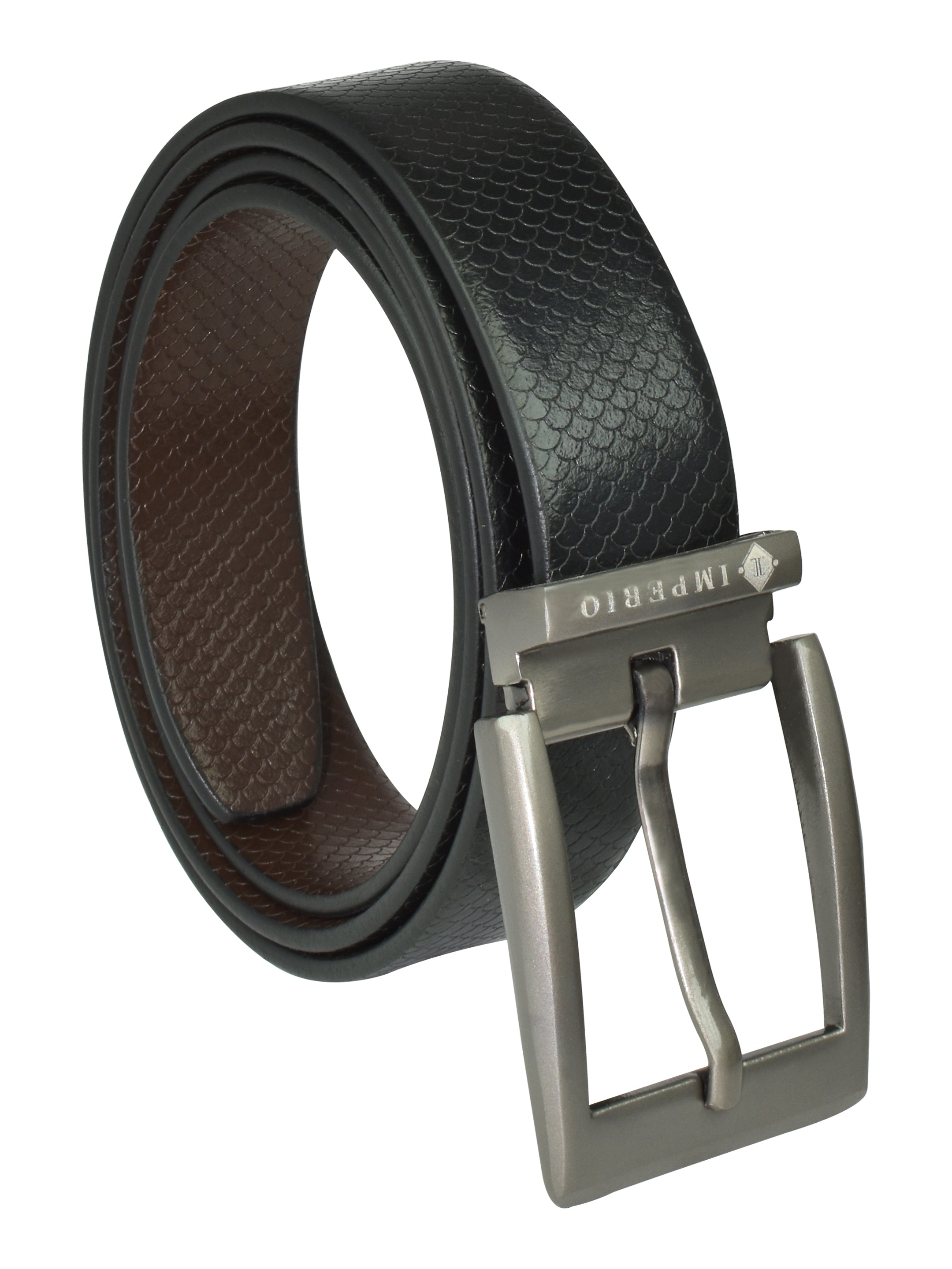 Imperio Genuine Leather Reversible Belt for Men – Dual-Tone Formal Essential
