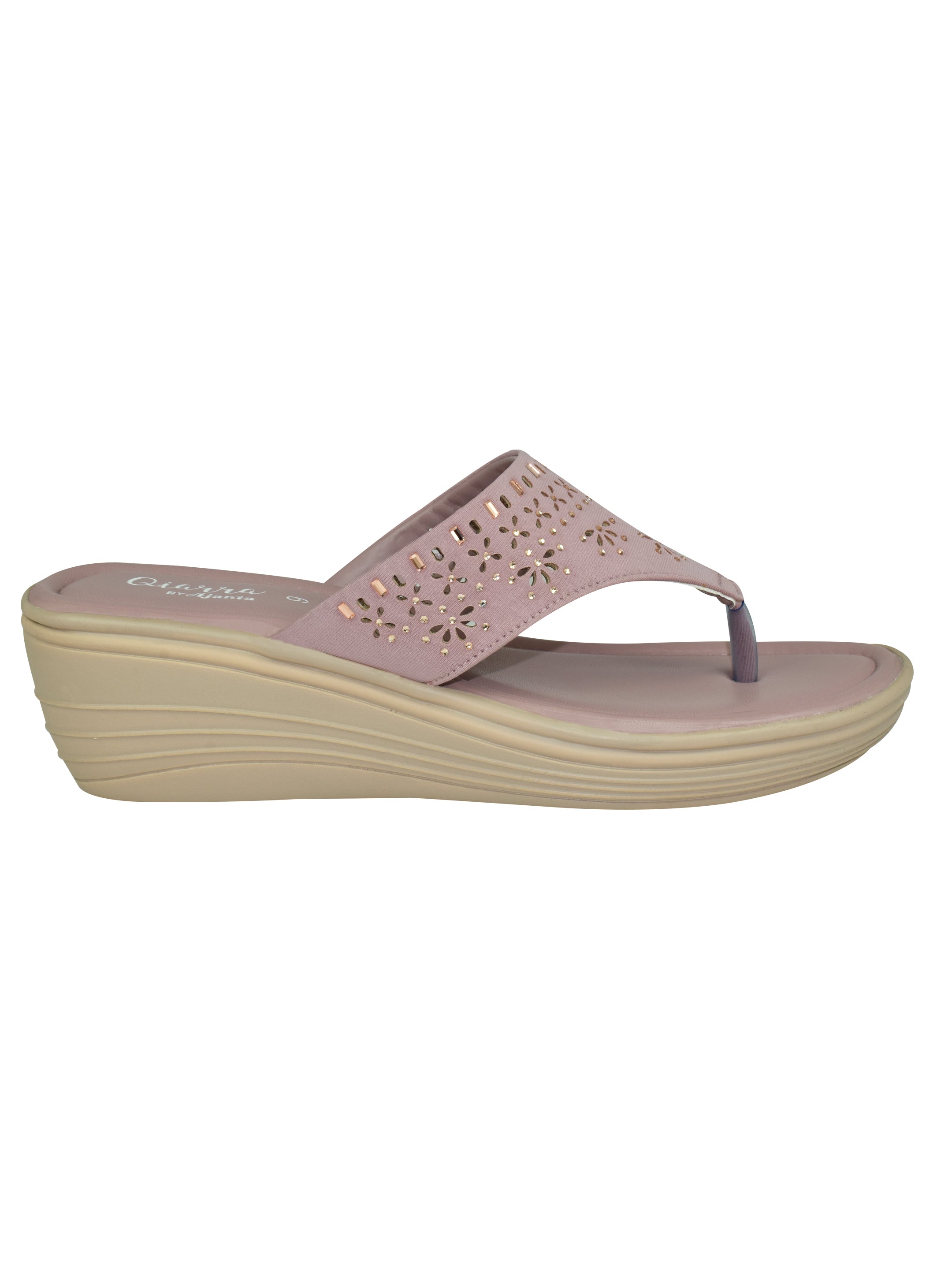QIARRA Women Wedge Sandals |Stylish Design and Cushioned Sandal for Office, Party  Occasions  EL1039