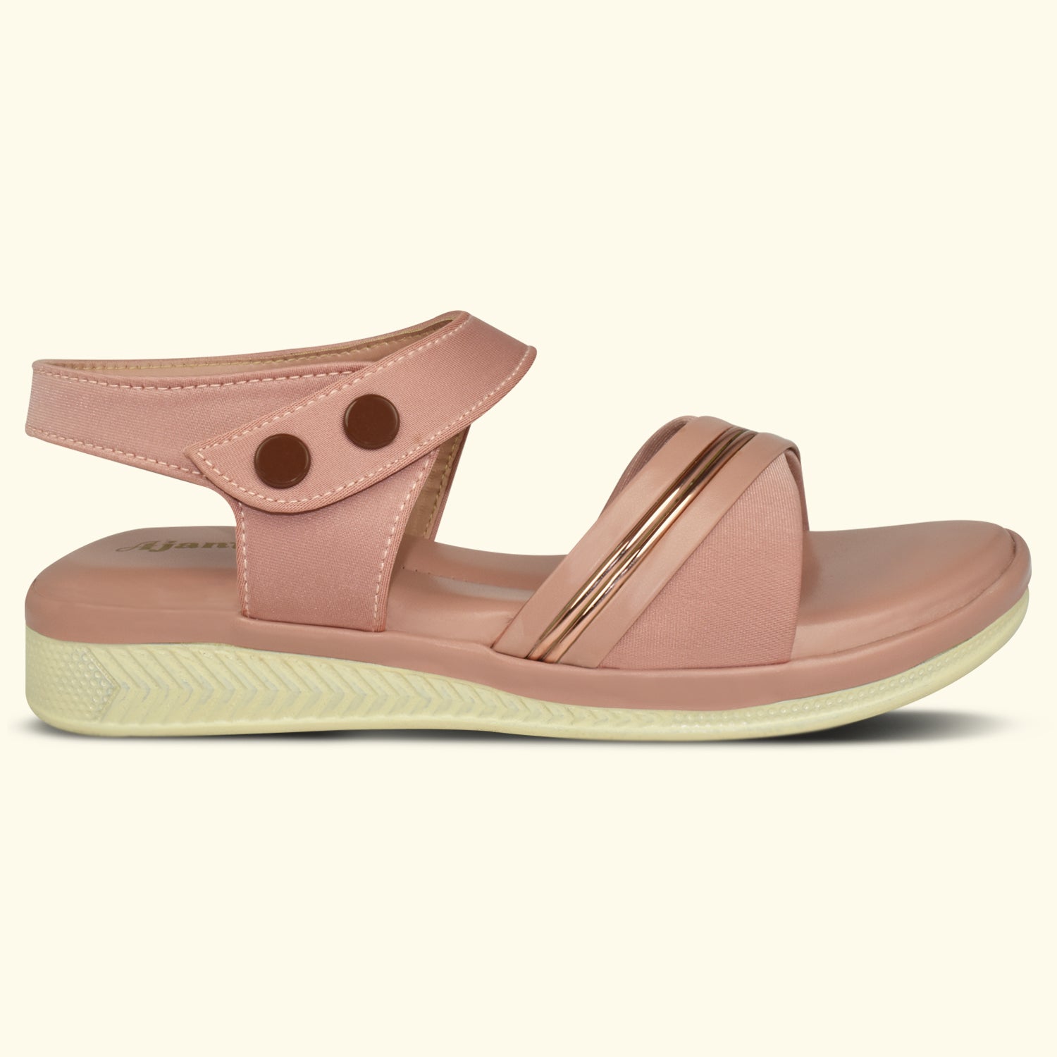 Ajanta Women Sandals with Adjustable Ankle Strap | Stylish Design and Cushioned Sandal for Office, Party and Formal Occasions EL4015