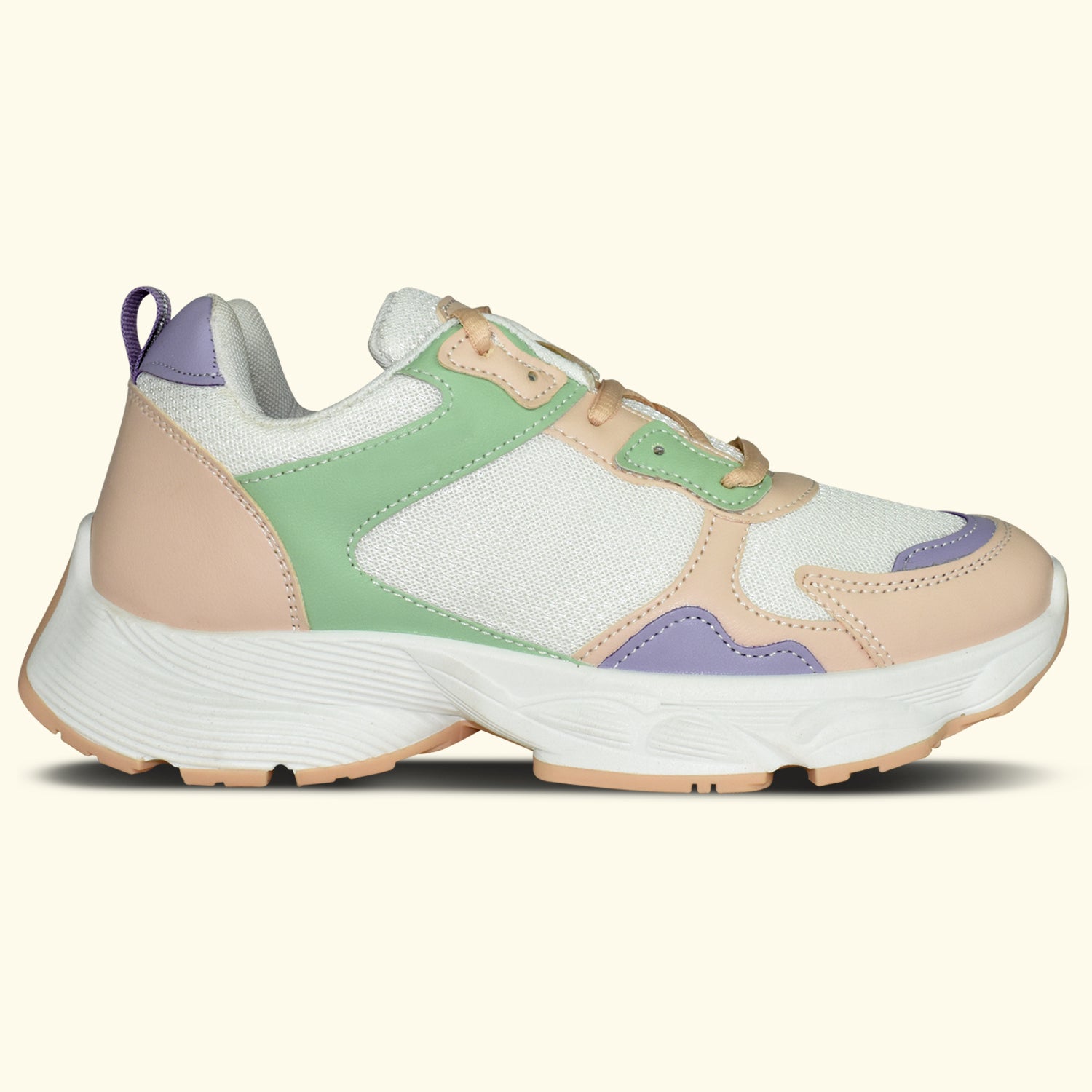 AJANTA Women Pink Lightning Chunky Sneakers | Stylish,Lightweight,Comfortable,Trendy Streetwear Sneakers EL5041