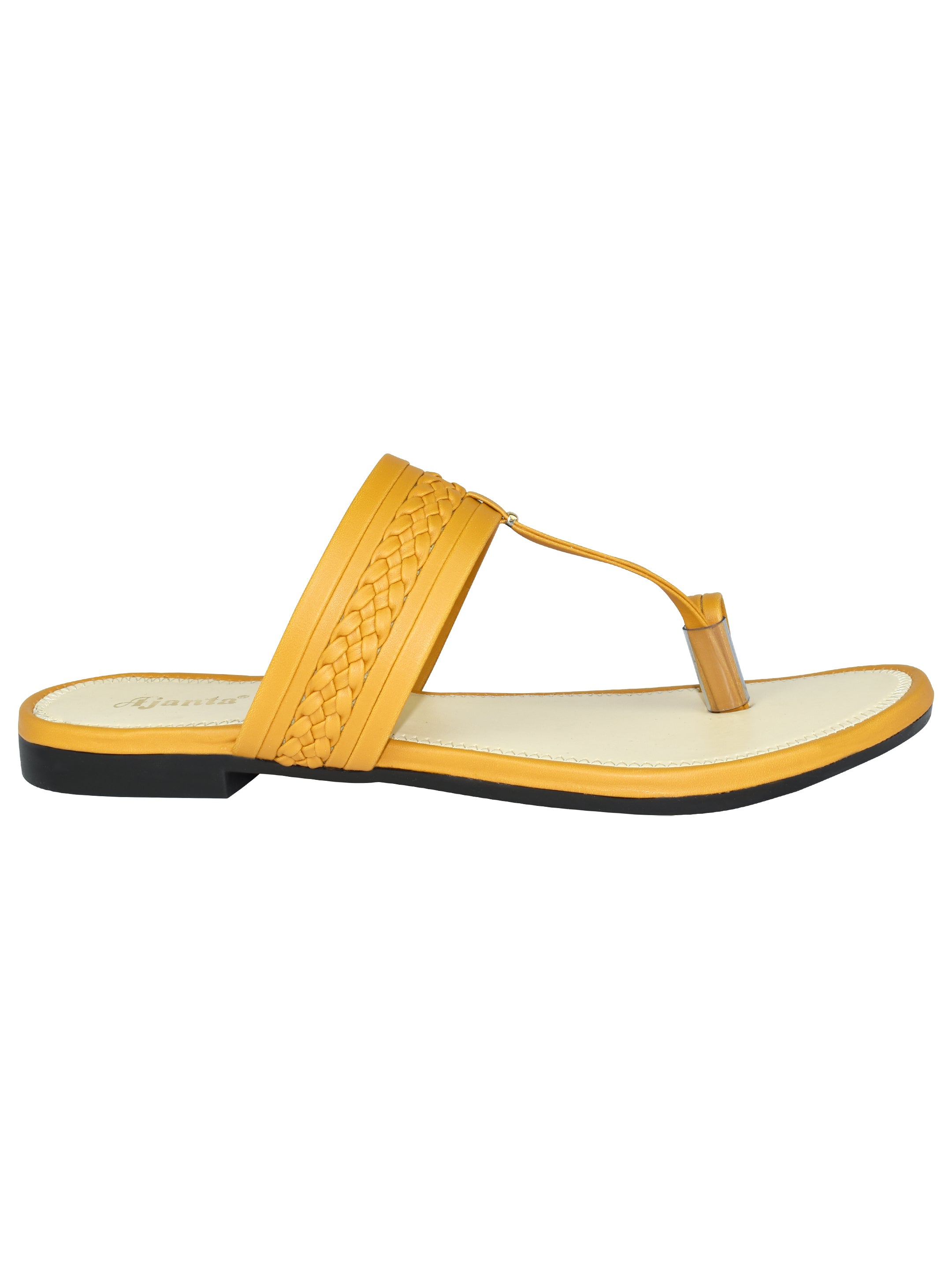 Ajanta Women Flat Sandal / Stylish & Lightweight with Anti-Slip Grip / Comfortable & Anti-Skid Sole for Safe Wear EL2011