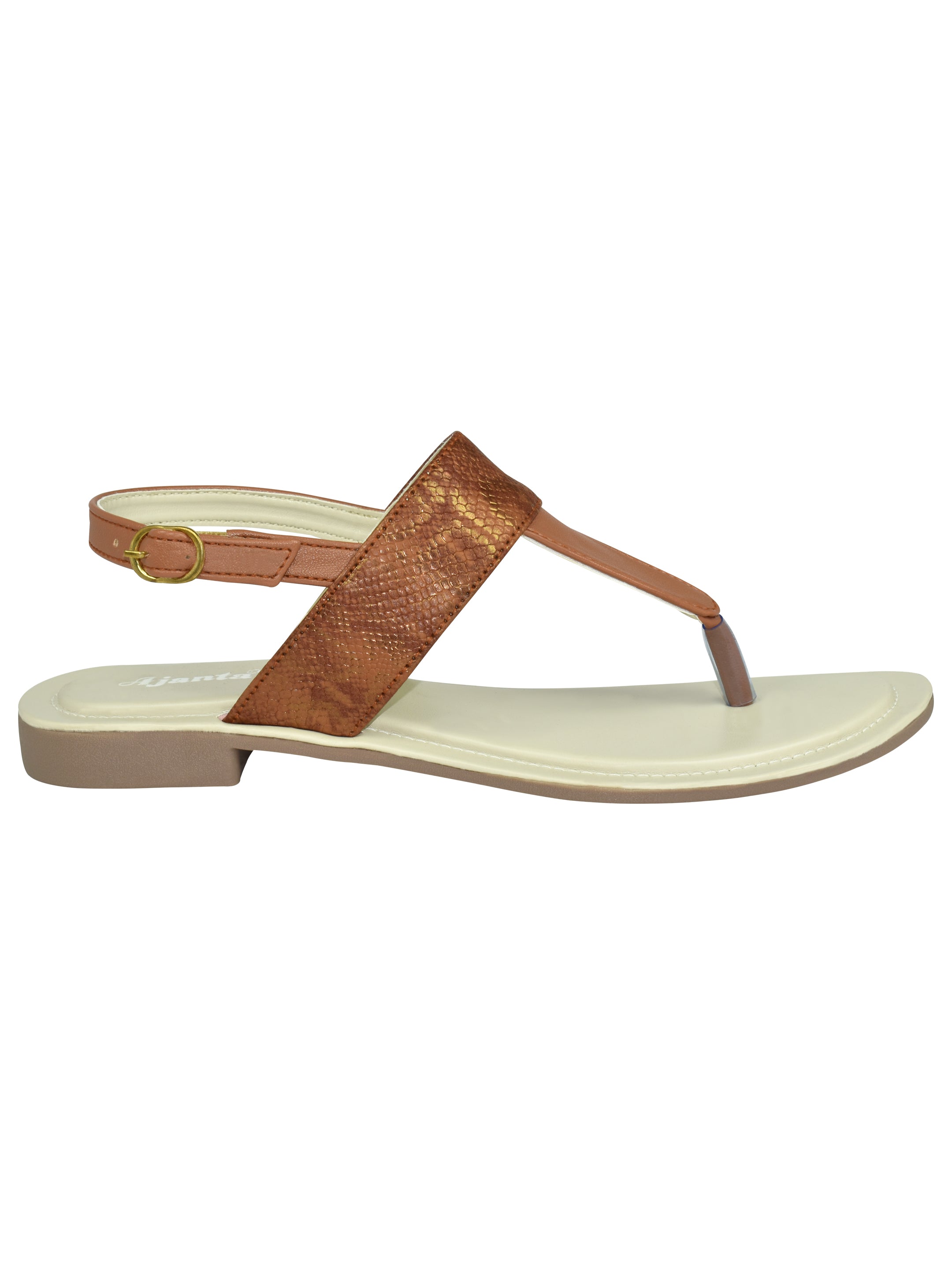 Ajanta Comfortable flat sandals for women ,stylish Casual Soft chappal Summer Look with These Flats EL4012