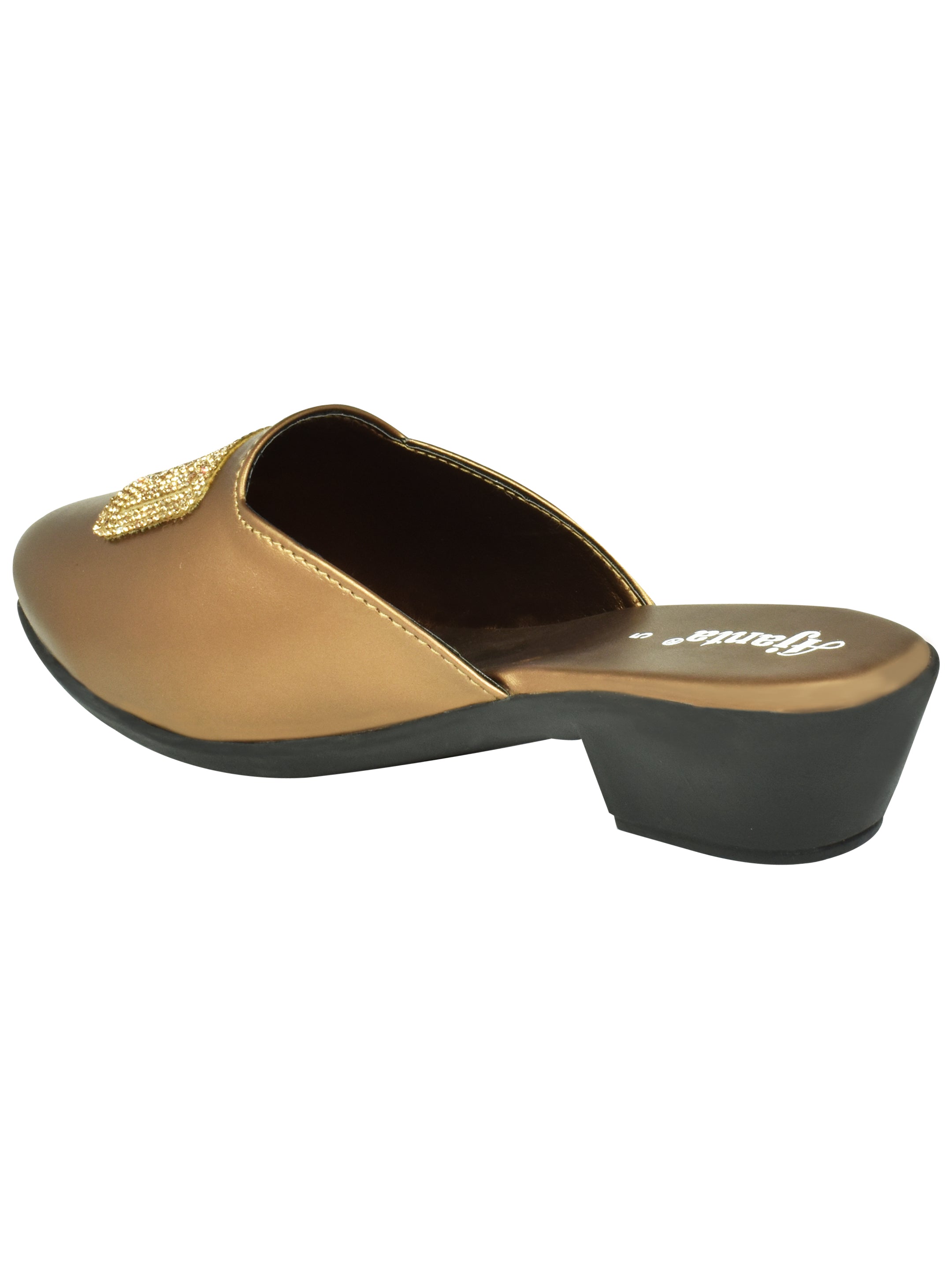 AJANTA Women's Copper Sandals | Stylish PVC Upper | Durable Synthetic Sole | Elegant & Comfortable Sandal EL5025