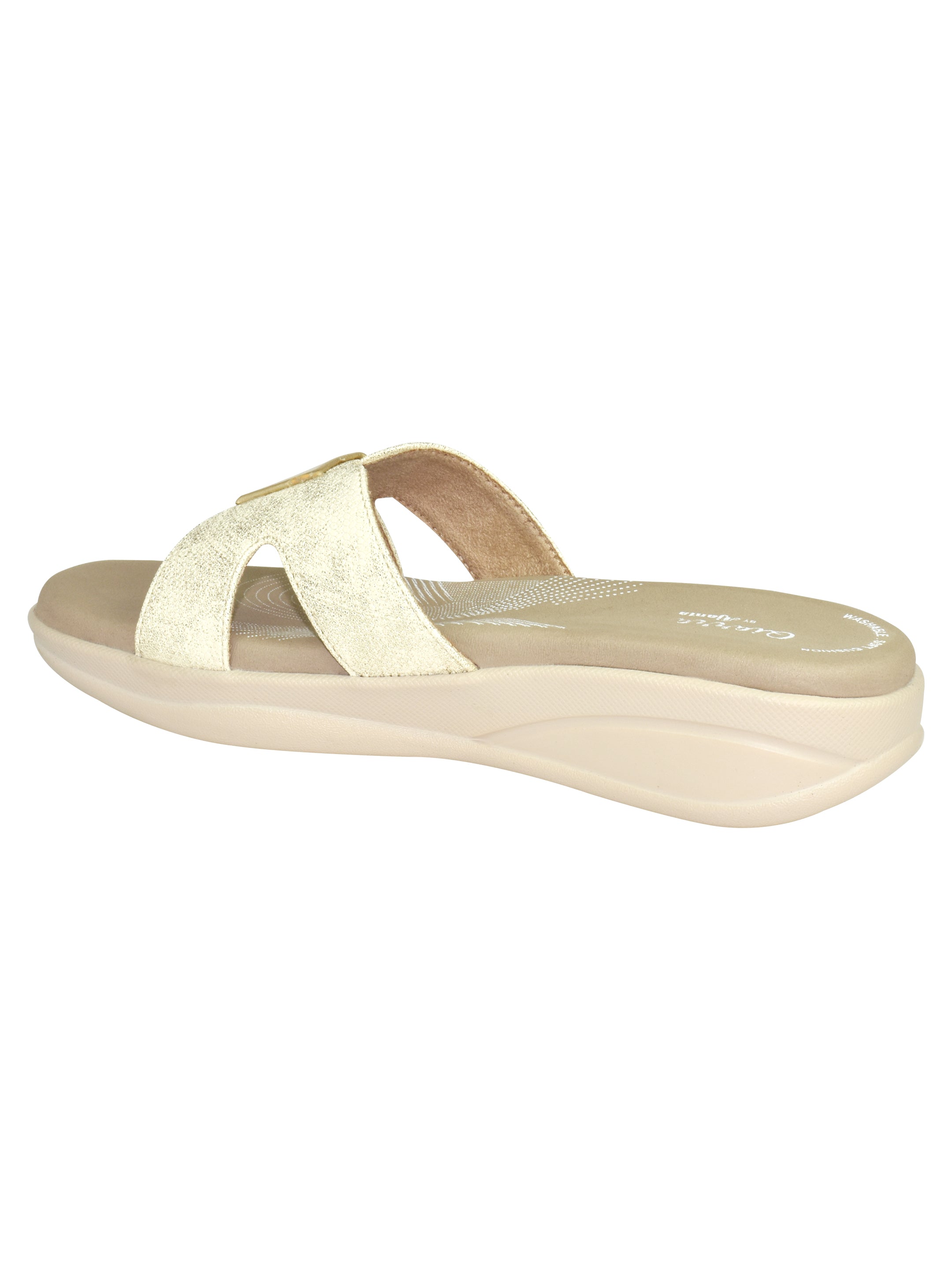 Ajanta Women Comfortable Flat  Sandal for women / Soft Insole with Flexible Sole for All-Day EL3016 / Slip-On Sandals Wear /