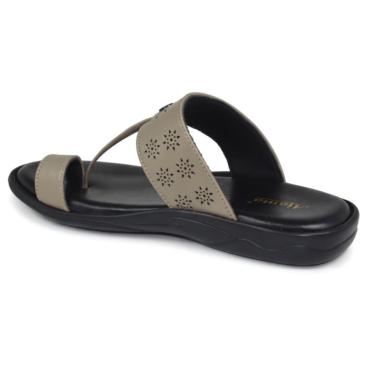 AJANTA Lightweight Kolhapuri Chappal For Men | Traditional Ethnic Toe Ring Sandals | Comfortable Cushioned Anti-Skid Chappal | Daily Wear, Wedding, Puja & Special Occasions Casual Footwear for Men