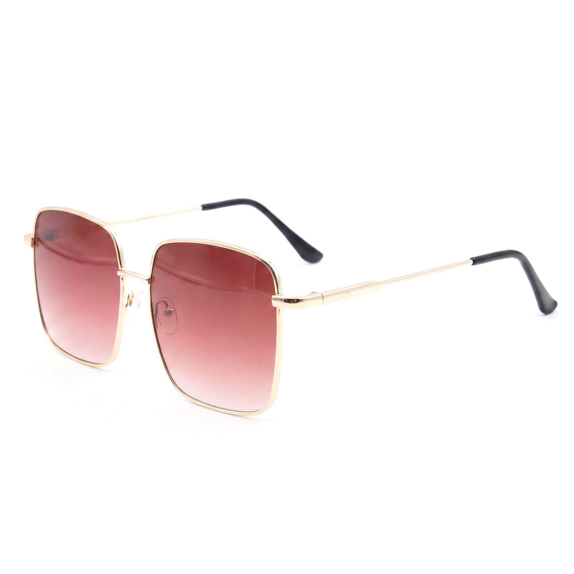 Ajanta Unisex Square Framed Sunglasses Stylish Metal Frame Eyewear