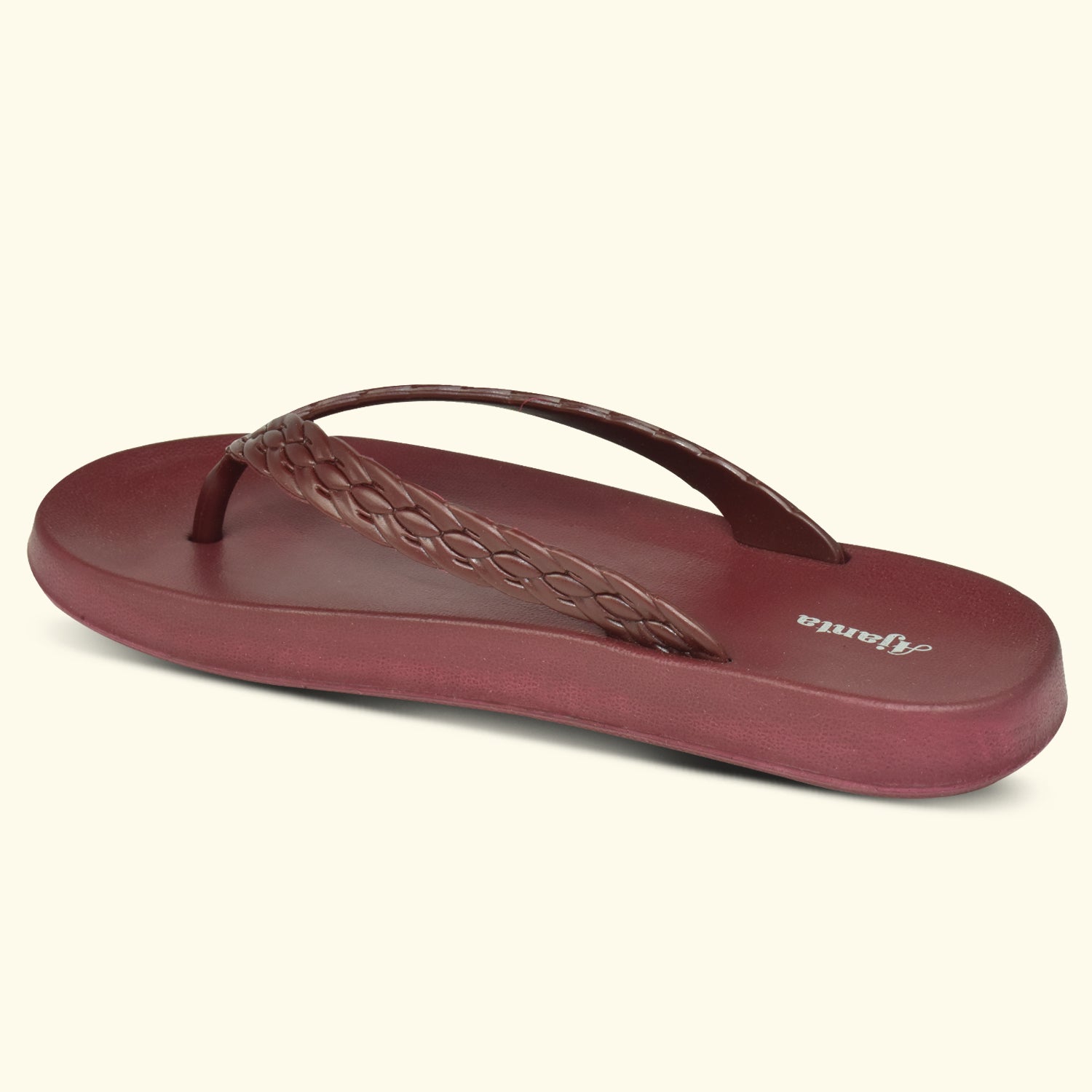 Ajanta Women’s Casual PVC Slip-On Slippers – Lightweight EVA Sole for Everyday Comfort-EL1045