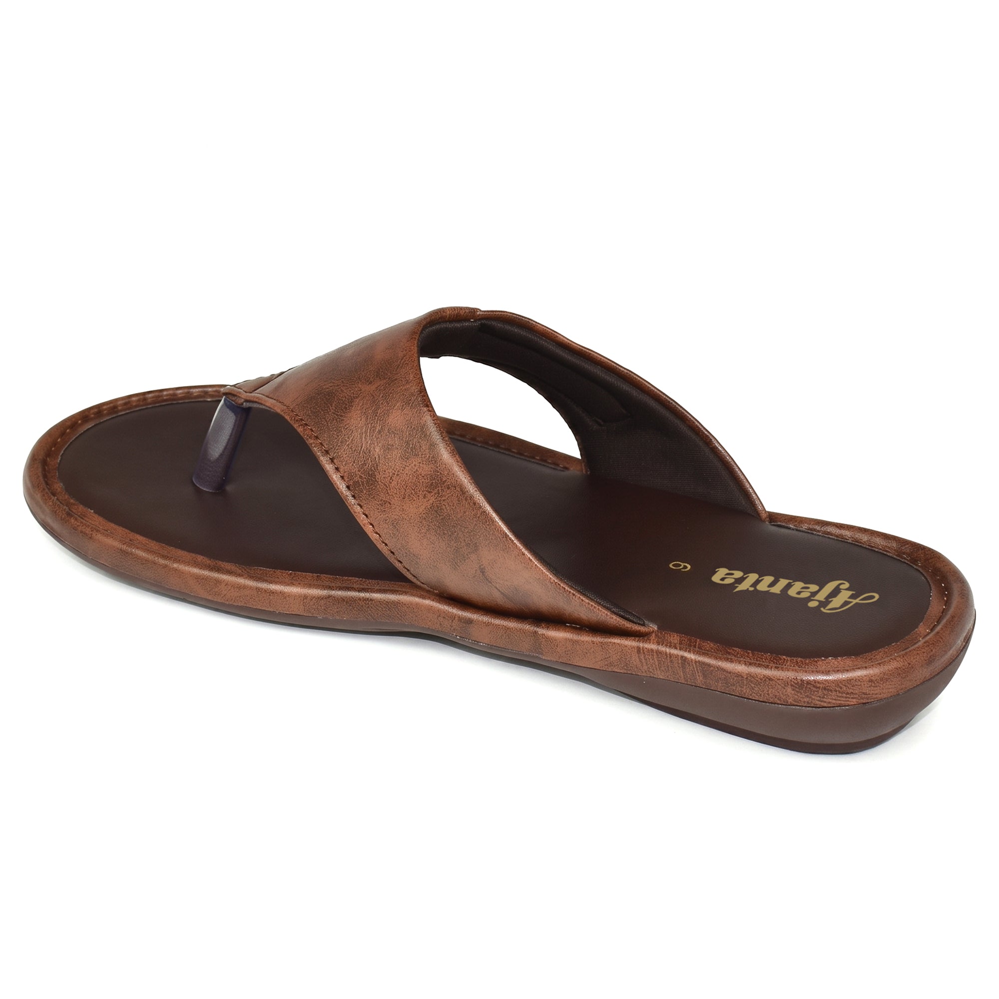 AJANTA Women Stylish Flat Sandals | Flexible Sole | Comfortable Fit (Brown)