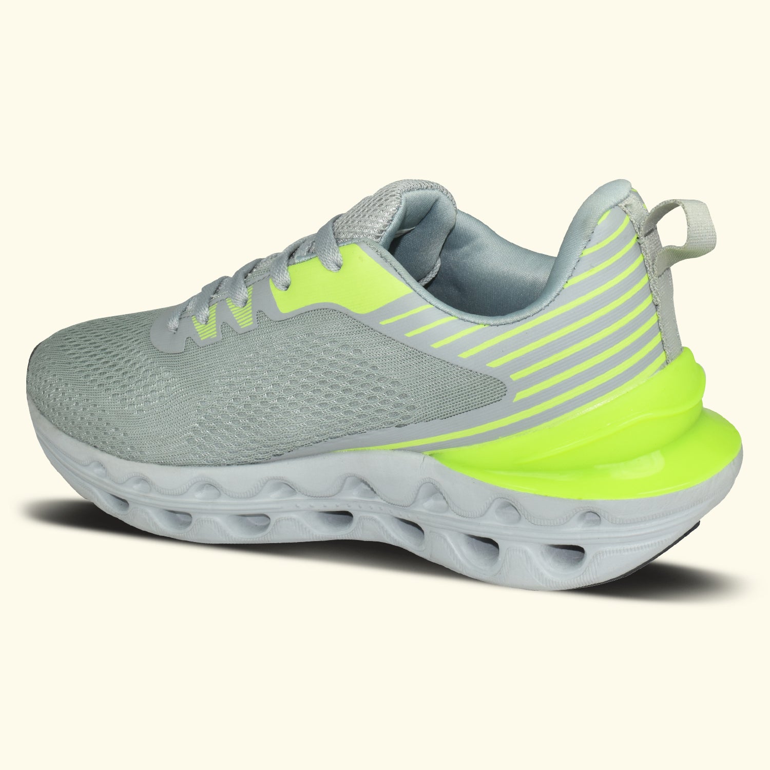 AJANTA Apex Flex TEXTURED Men’s Sports Shoes | Lightweight | Breathable Textile | Lace-Up Design With Knit Upper & Flexible Sole EG1037