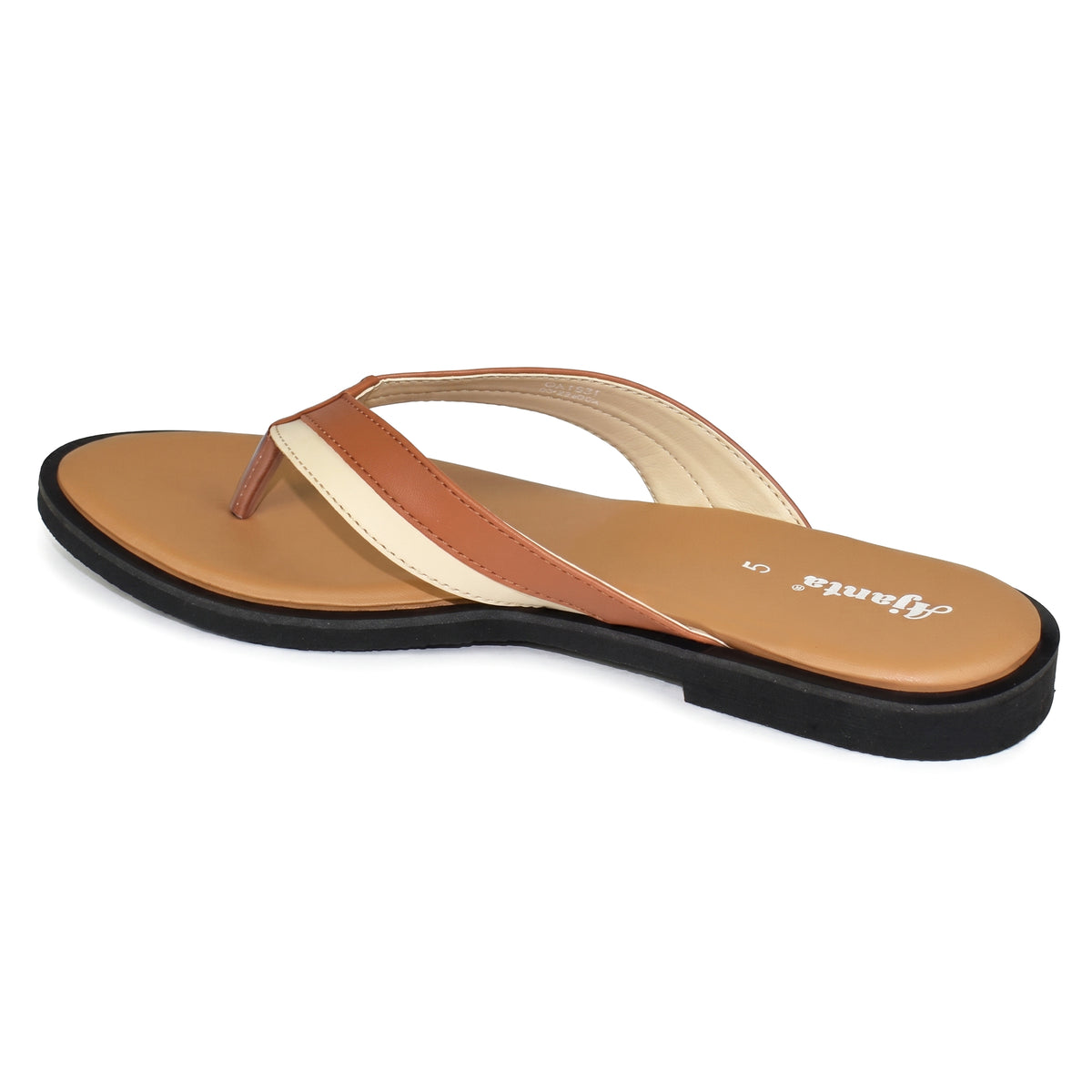 AJANTA Slip on Flat Sandals for Men | Casual Walking Office Outdoor Sandals | Lightweight Comfortable Footwear | Anti-Skid Travel Open Toe Summer Sandals, Slippers & Chappal for Women