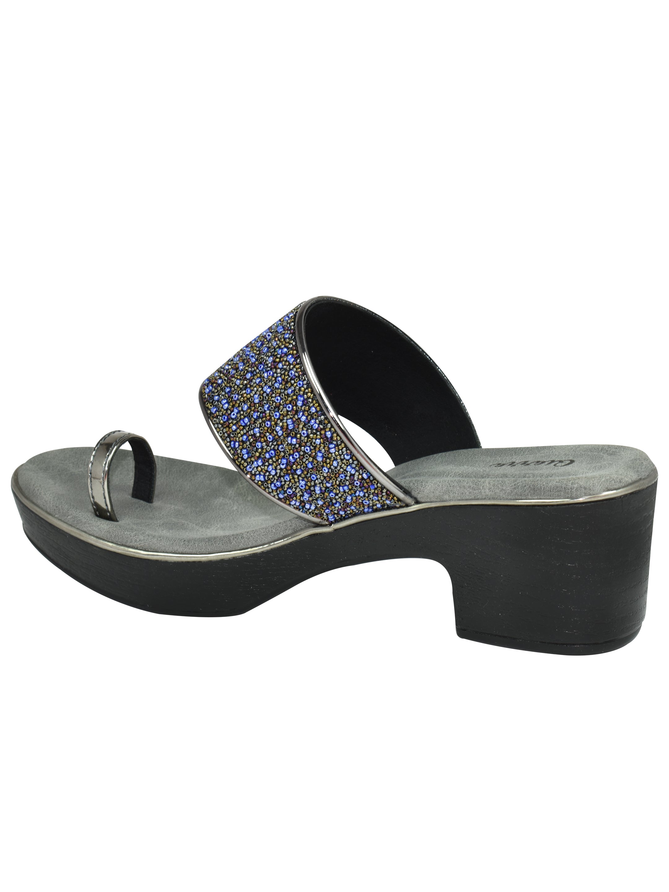 QIARRA by Ajanta Women’s One-Toe Heel Sandals for Daily & Party Wear