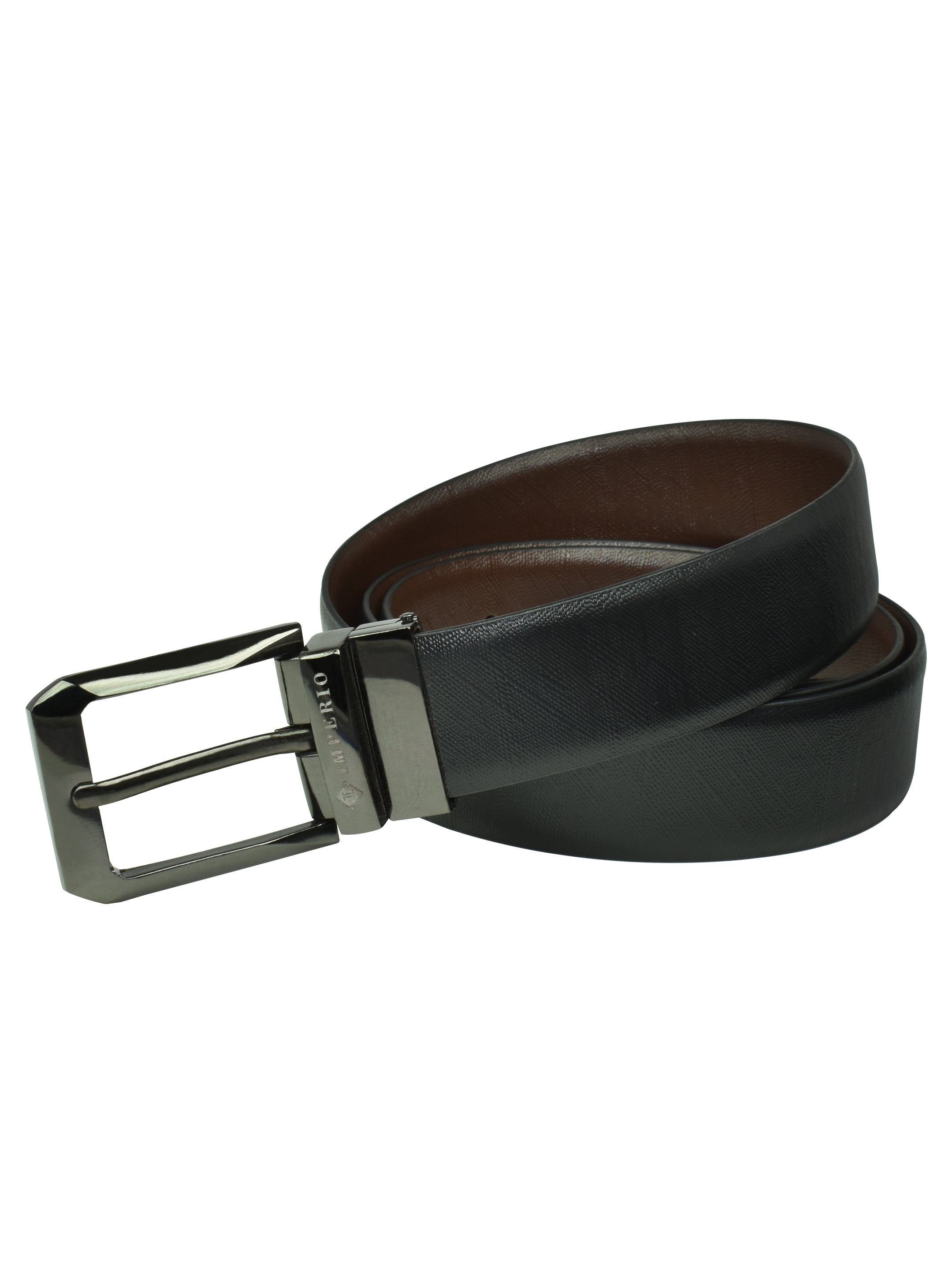 Imperio Genuine Leather Reversible Belt for Men – Dual-Sided Formal & Casual Waist Belt
