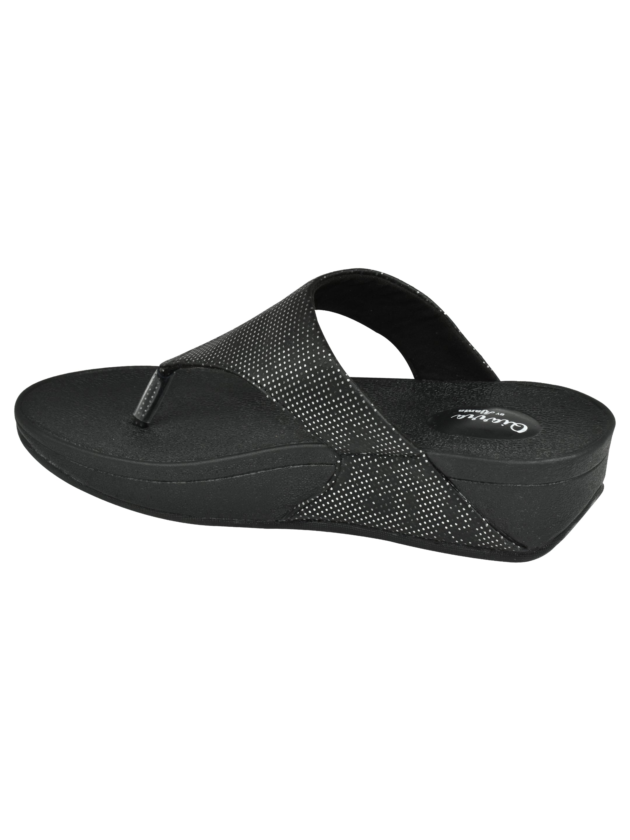 Ajanta Embellished Open Toe Casual Sandal | T-Strap Flats Sandal For Women