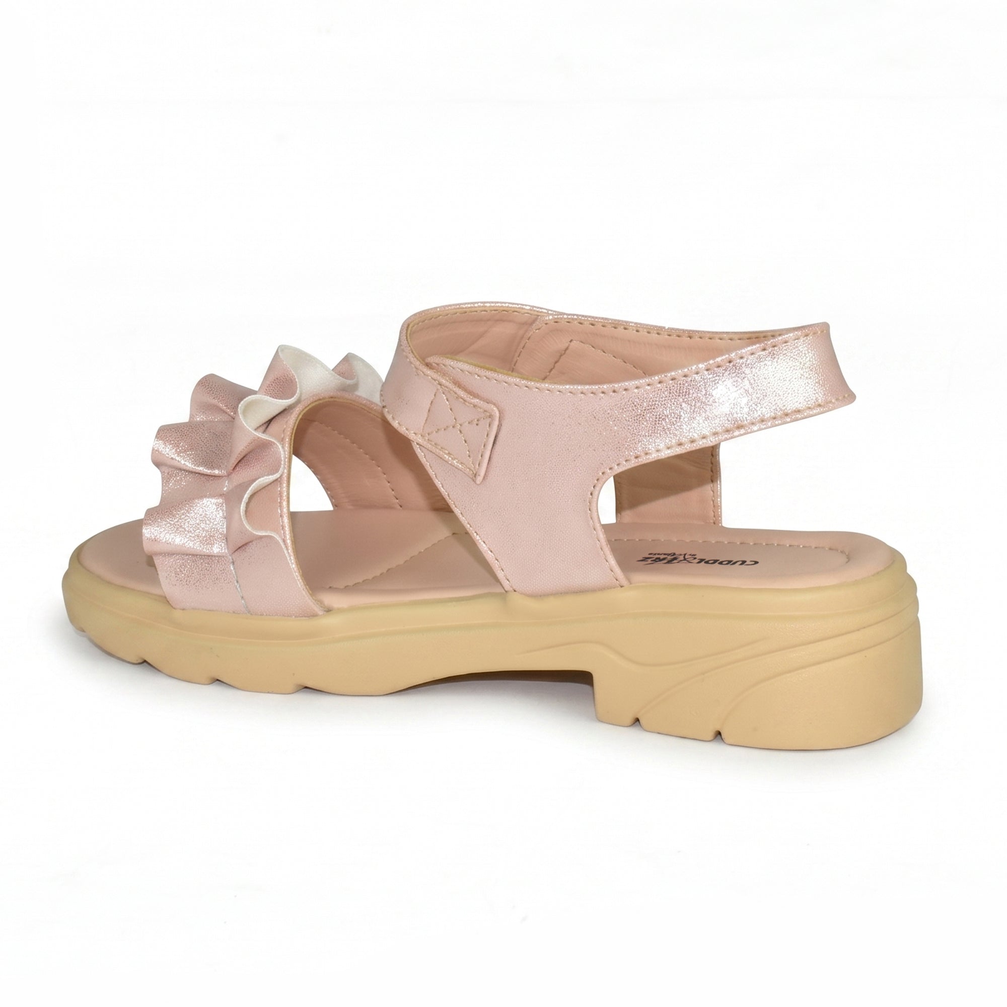 AJANTA Girls Velcro Strap Sandals | Comfortable & Adjustable Fit