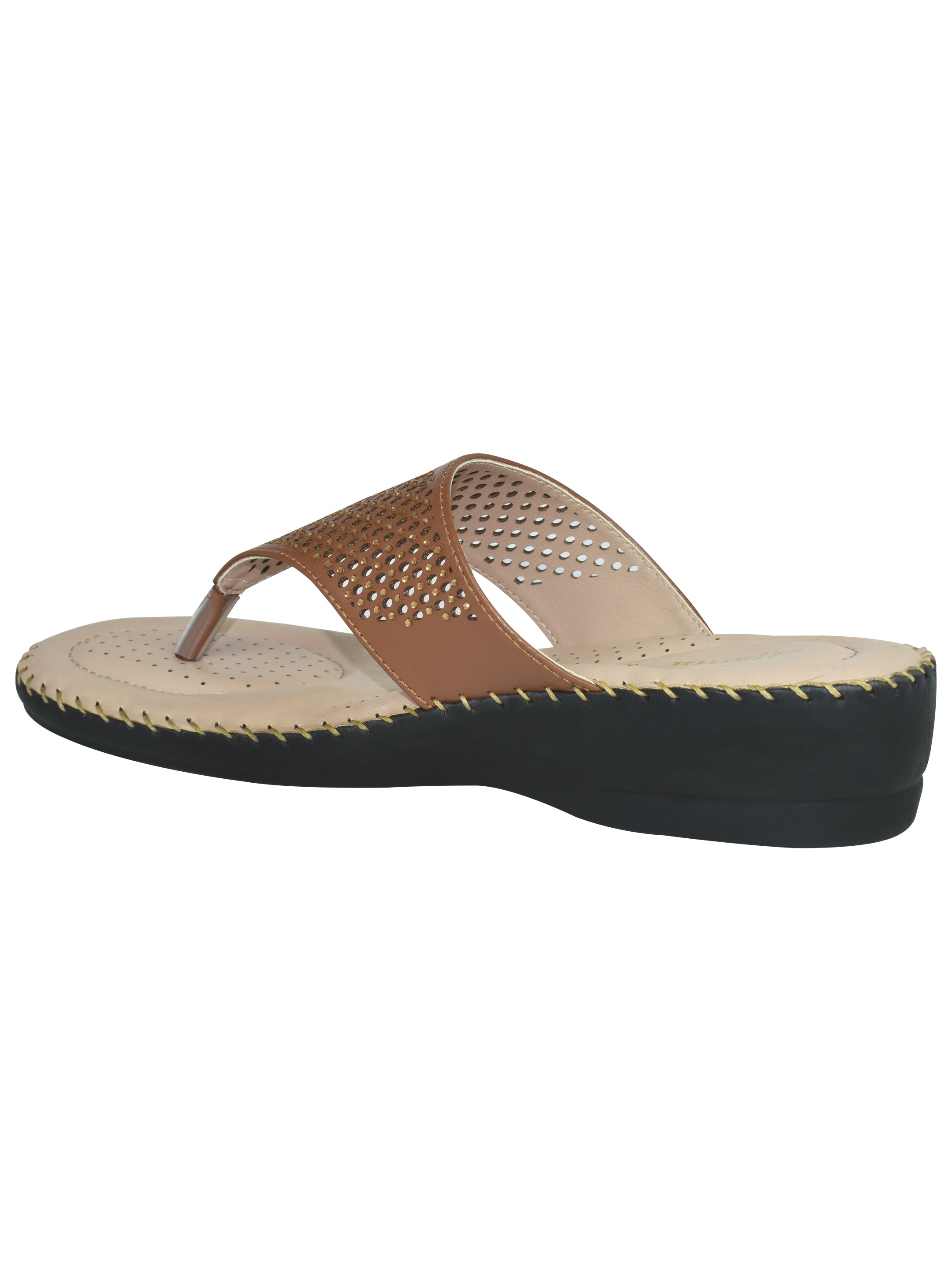 Ajanta Women Flat Sandal /  Easy Slip-On & Soft Footbed / Lightweight & Breathable Casual Footwear EL1002