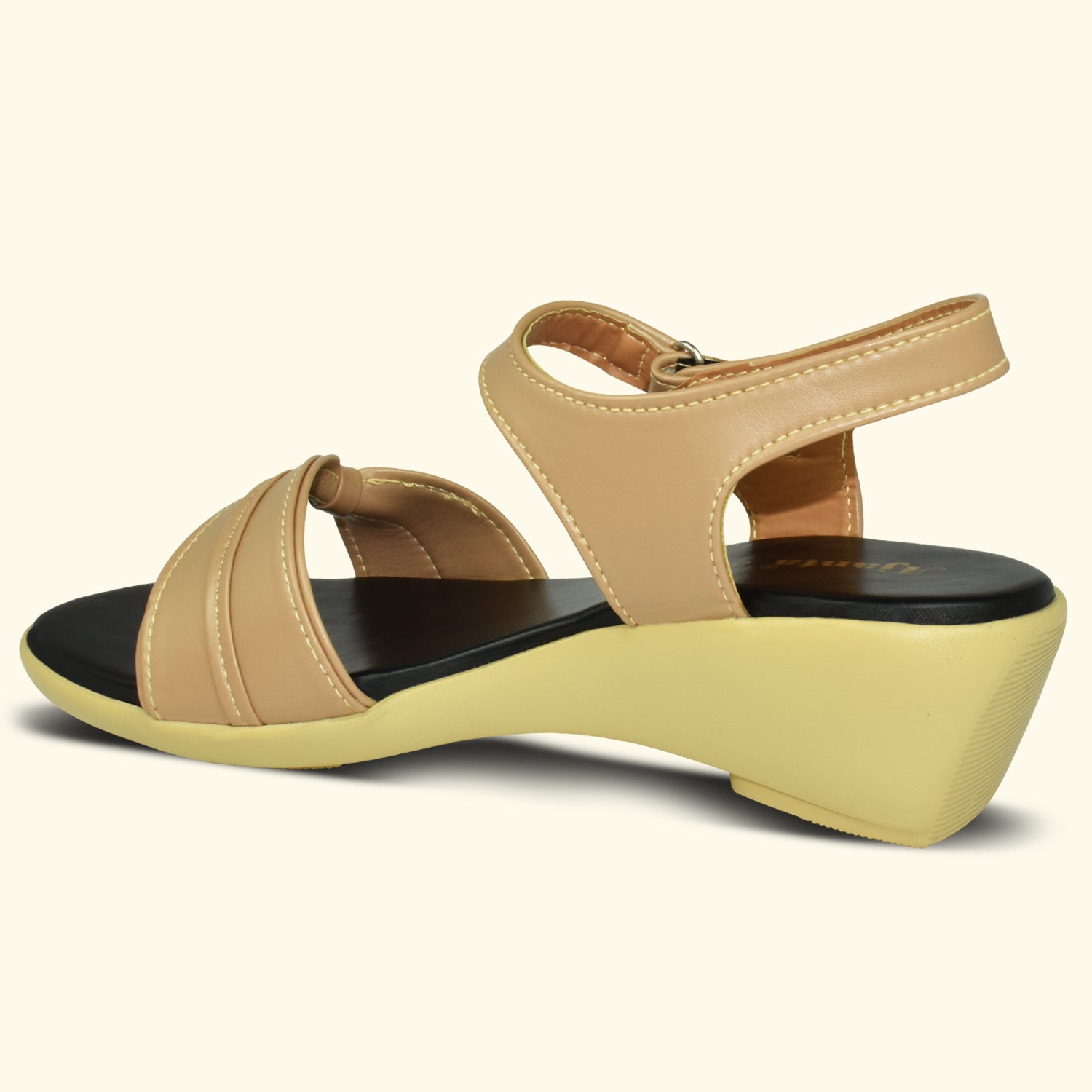 Ajanta Women Sandals with Adjustable Ankle Strap | Stylish Design and Cushioned Sandal for Office, Party and Formal Occasions EL4016