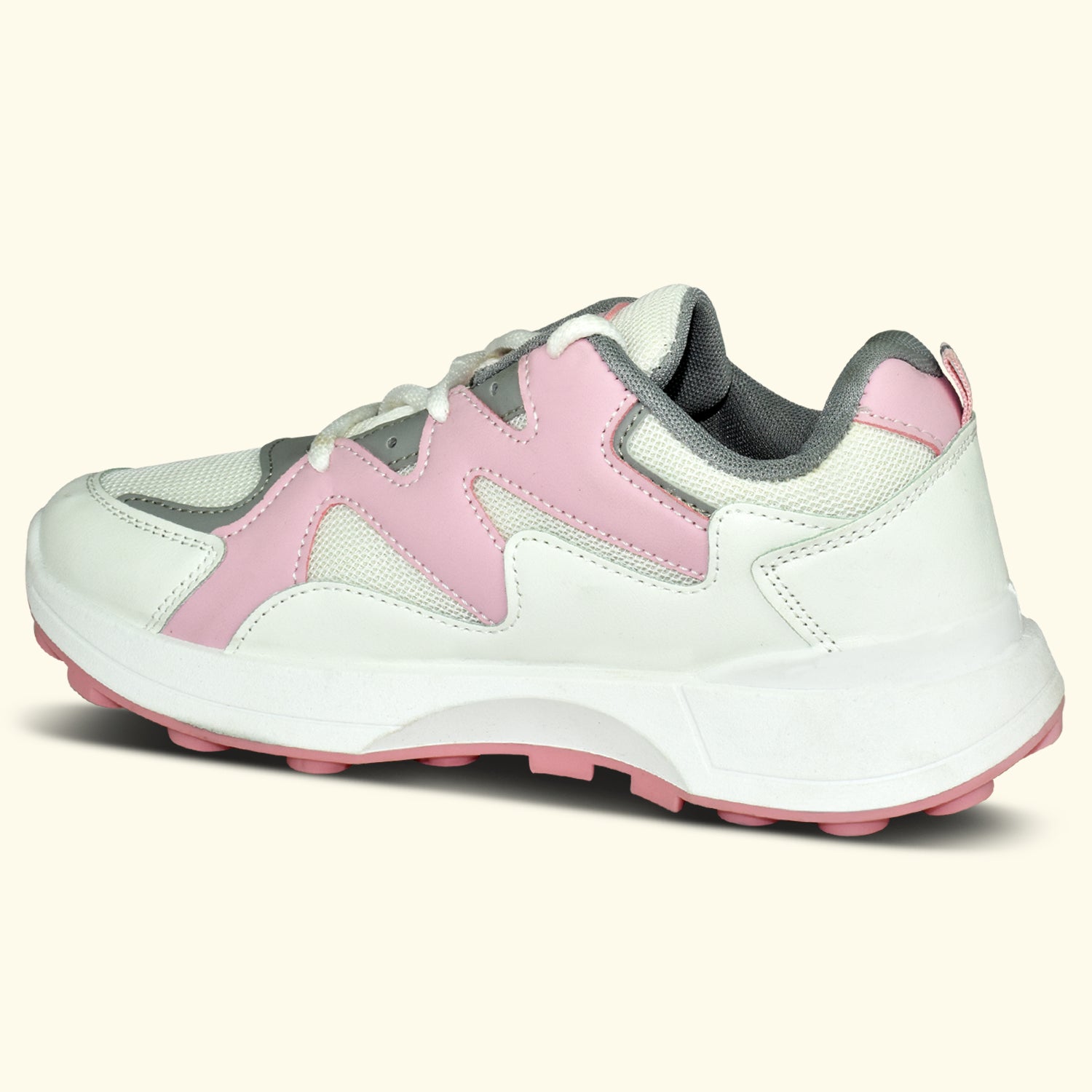 AJANTA Women Pink Lightning Chunky Sneakers | Stylish,Lightweight,Comfortable,Trendy Streetwear Sneakers EL5043