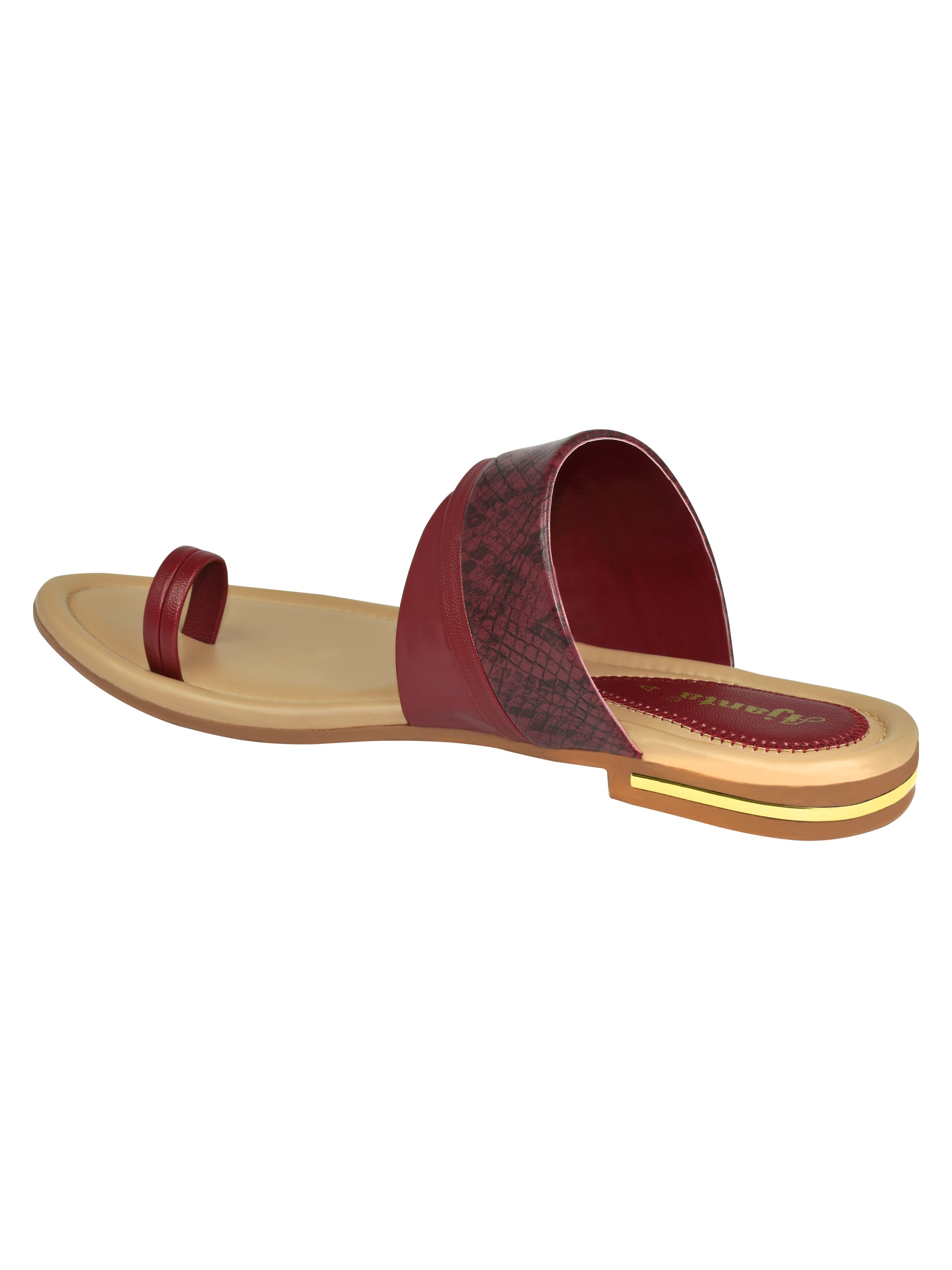Ajanta Women Stylish Ethnic Flat Sandals For Women / Comfortable Fit with Anti-Skid Protection EL2013