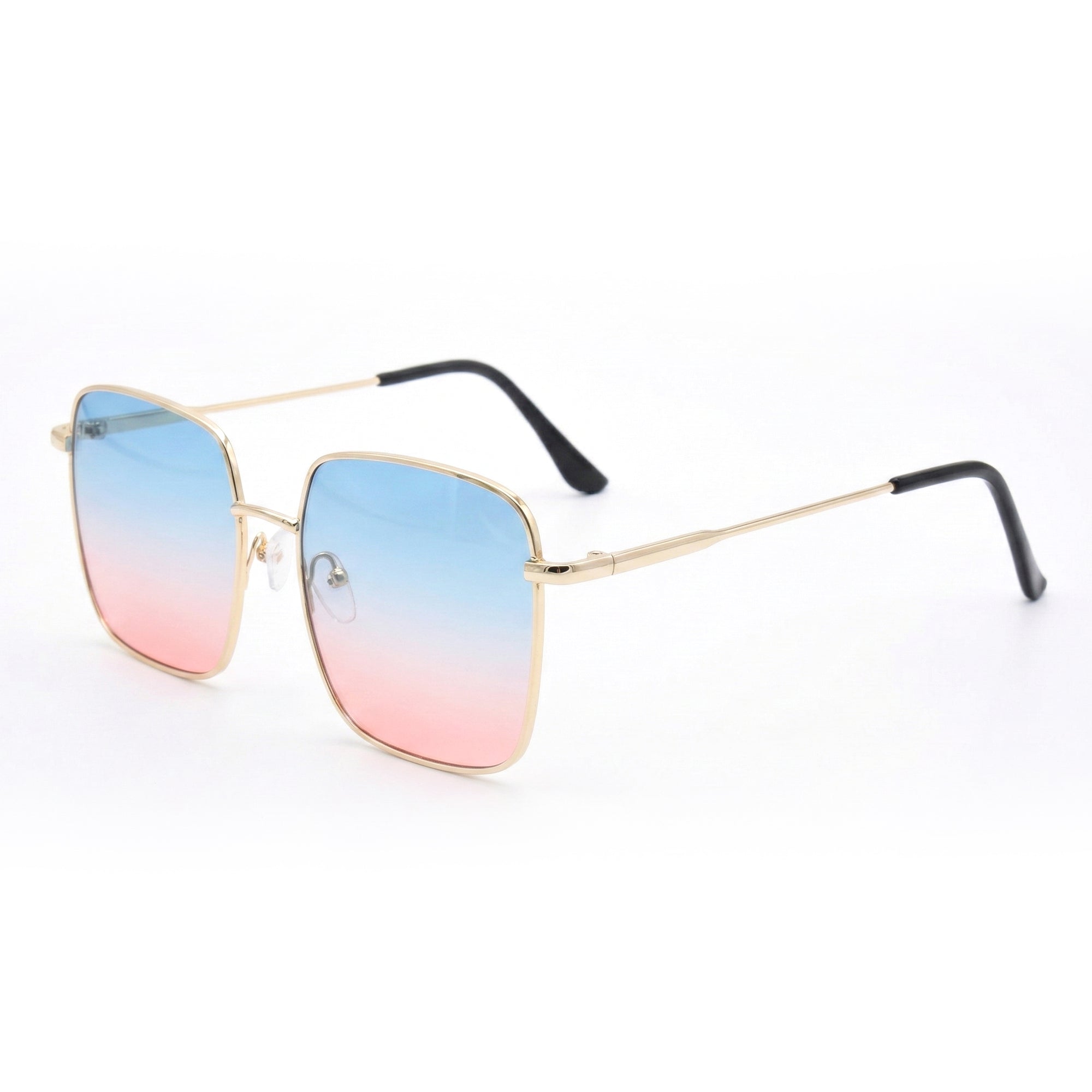 Ajanta Unisex Square Framed Sunglasses Stylish Metal Frame Eyewear