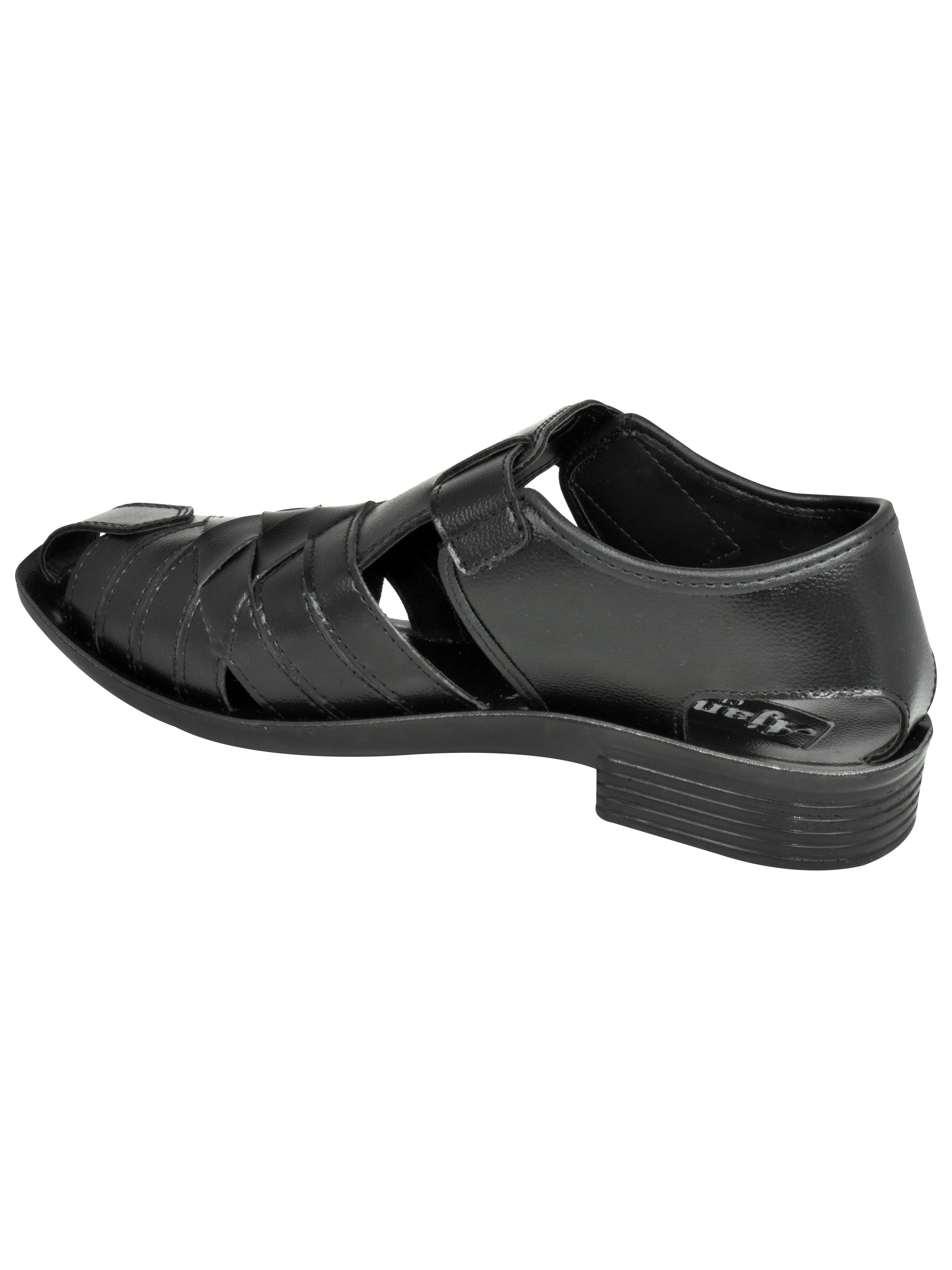Ajanta Men’s Classic Black Cycle Shoe Sandal with Adjustable Strap & Anti-Slip Sole
