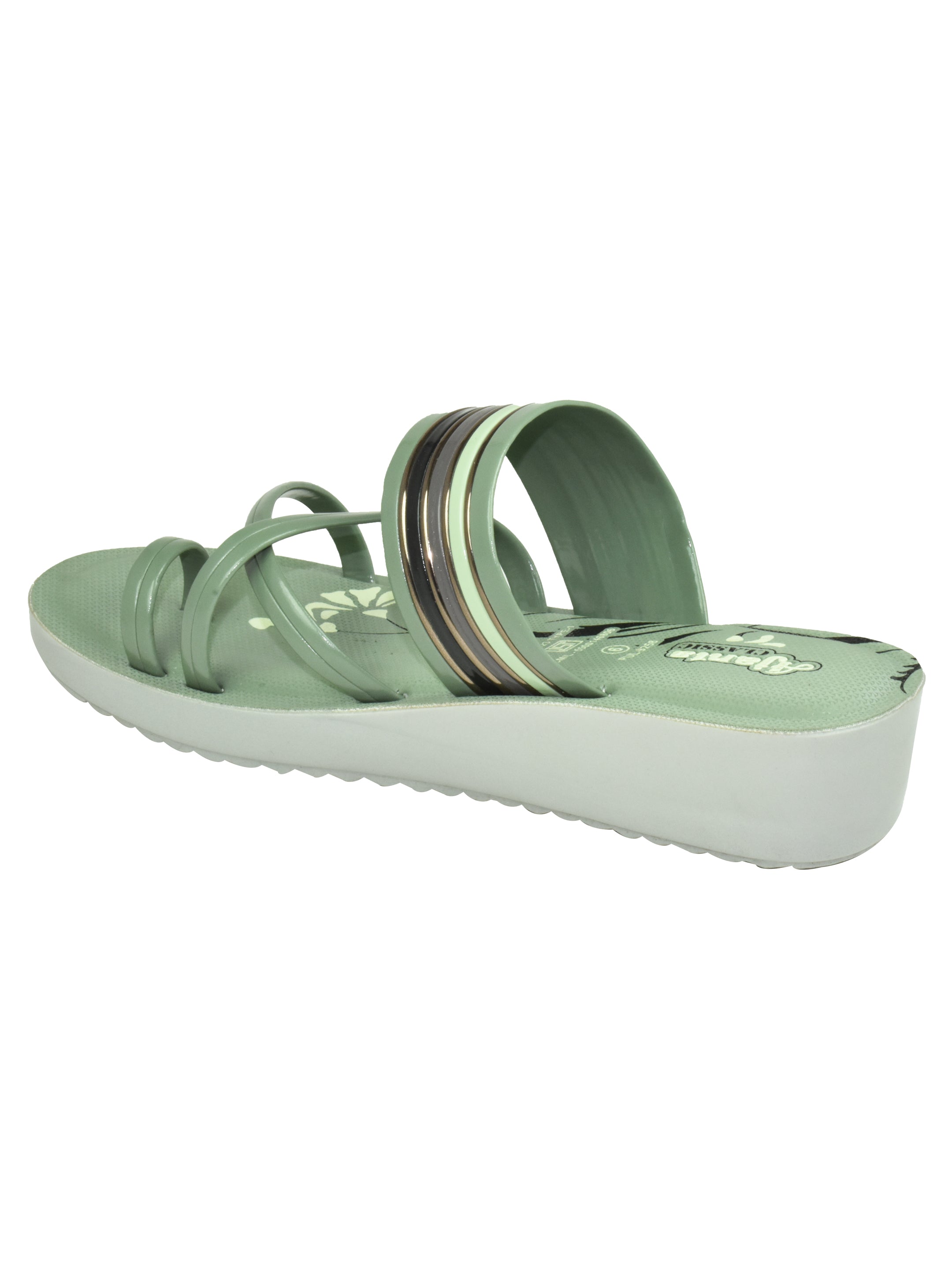 Ajanta Women’s Slip-On Sandal with Extra Soft Insole & Stylish Heel Lift