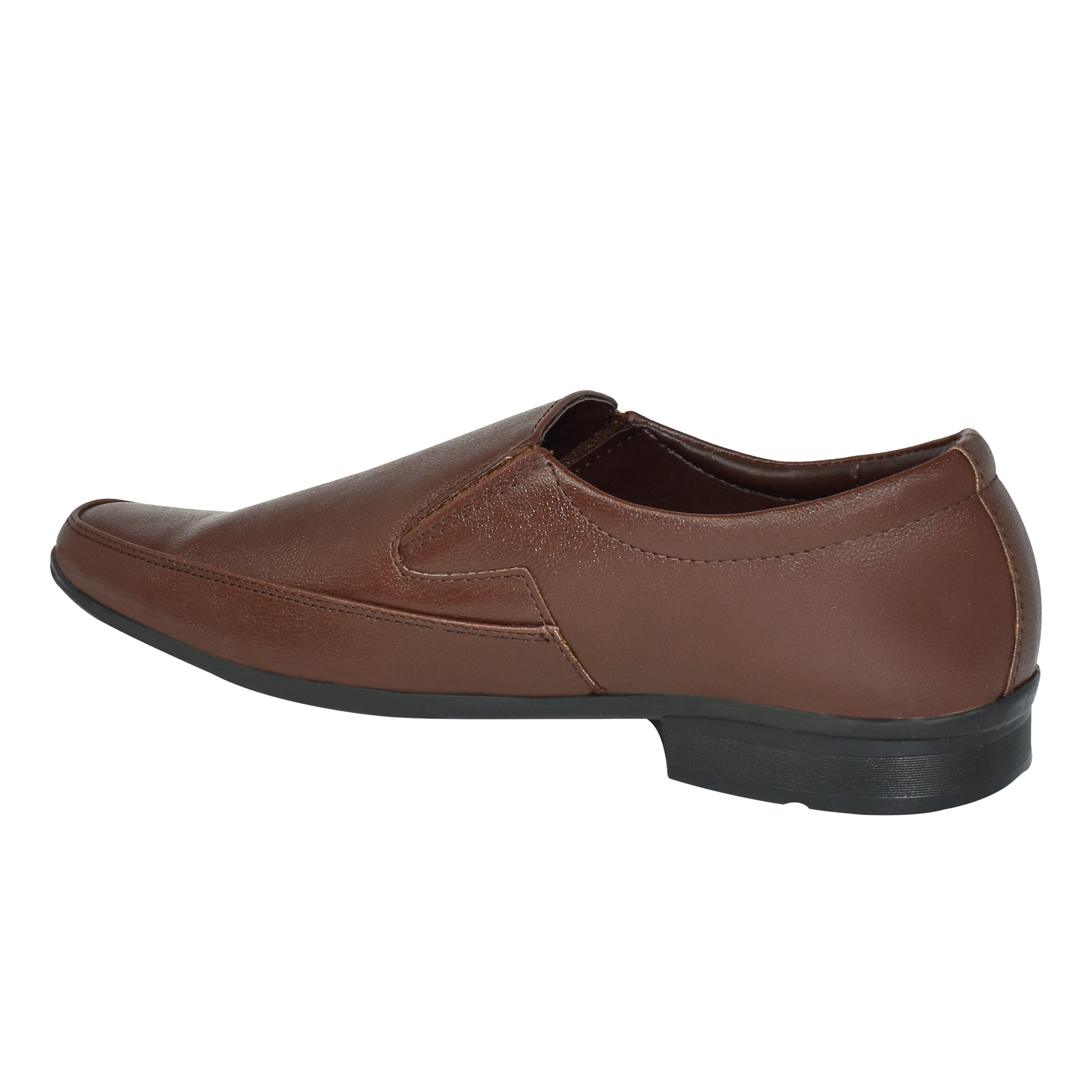 Ajanta Men’s Brown Formal Slip-On Shoes