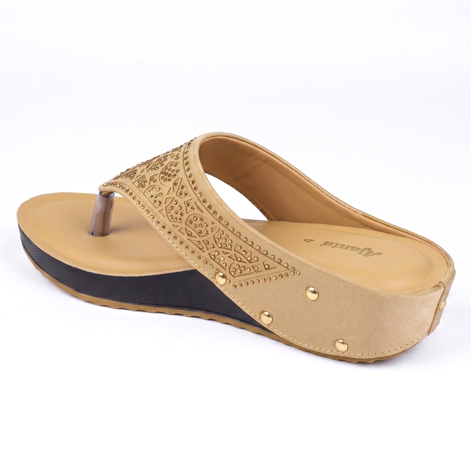 Women’s Stylish Comfort Sandals | Casual Daily Wear Slip-On Flats for Women & Girls | Lightweight Fashion Footwear Beige