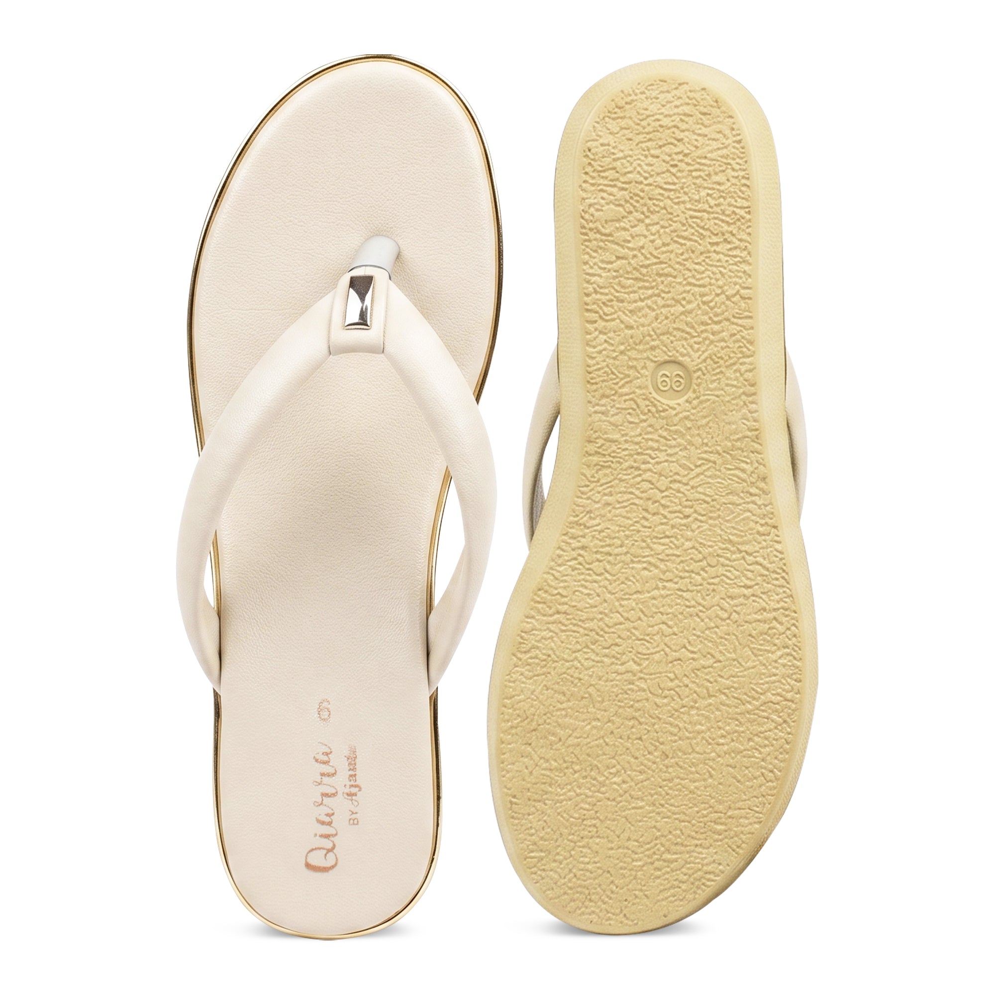 AJANTA Women Wedge Heel Sandals | Toe Post Flip Flop Sandals for Women | Platform Slip On Sandals | Lightweight Cushioned Walking Footwear | Daily Office, Travel, Puja & Festive Wear For Woman