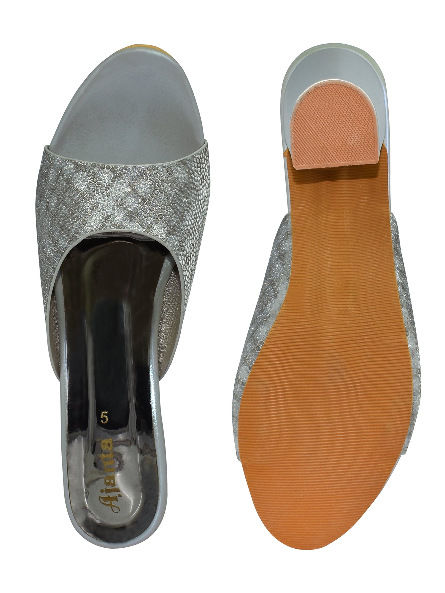 Ajanta Women Heel Sandal / Elegant & Comfortable for Party Wear / Comfortable Slip-On Heel Sandals EL3008