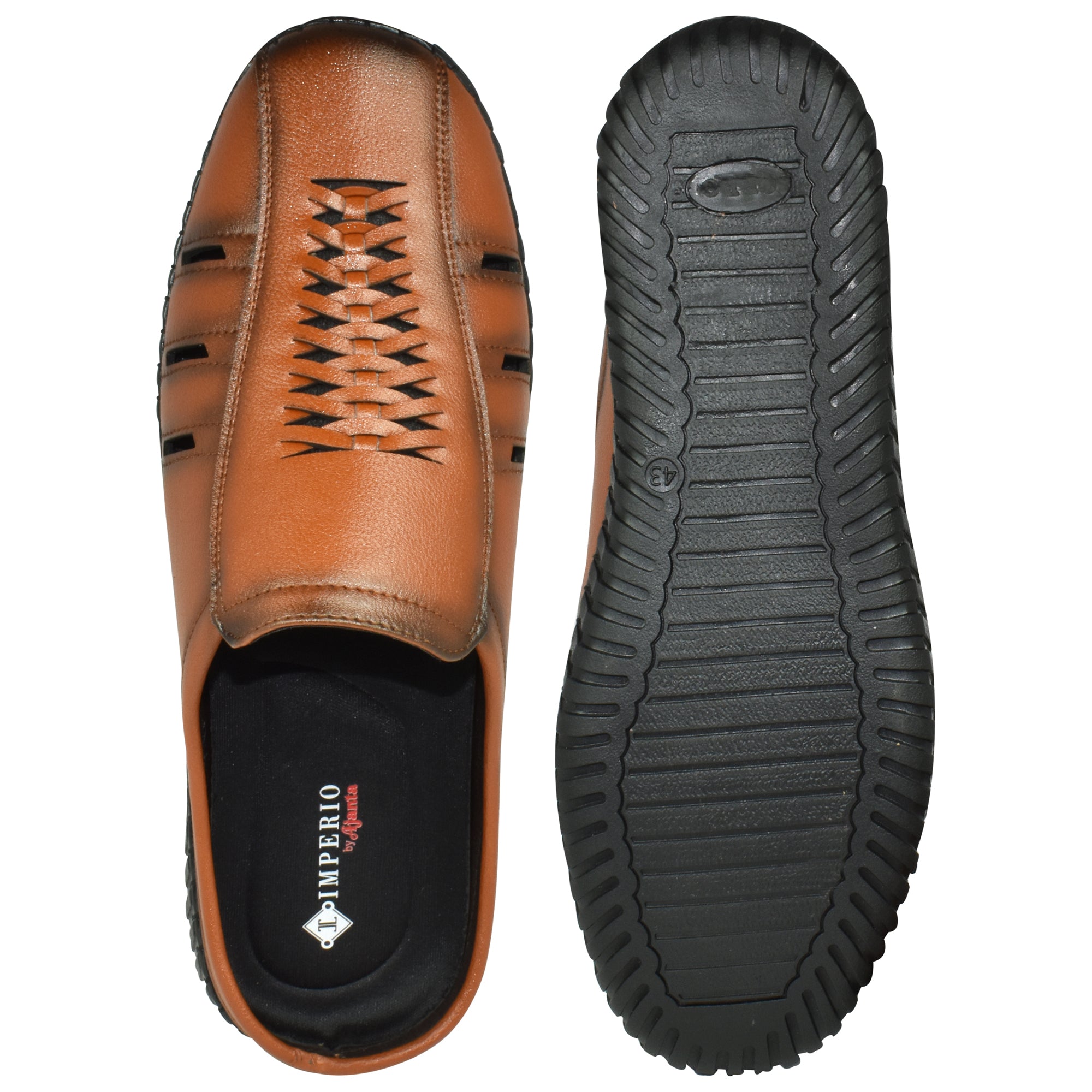 Imperio Men’s Laser-Cut Mules