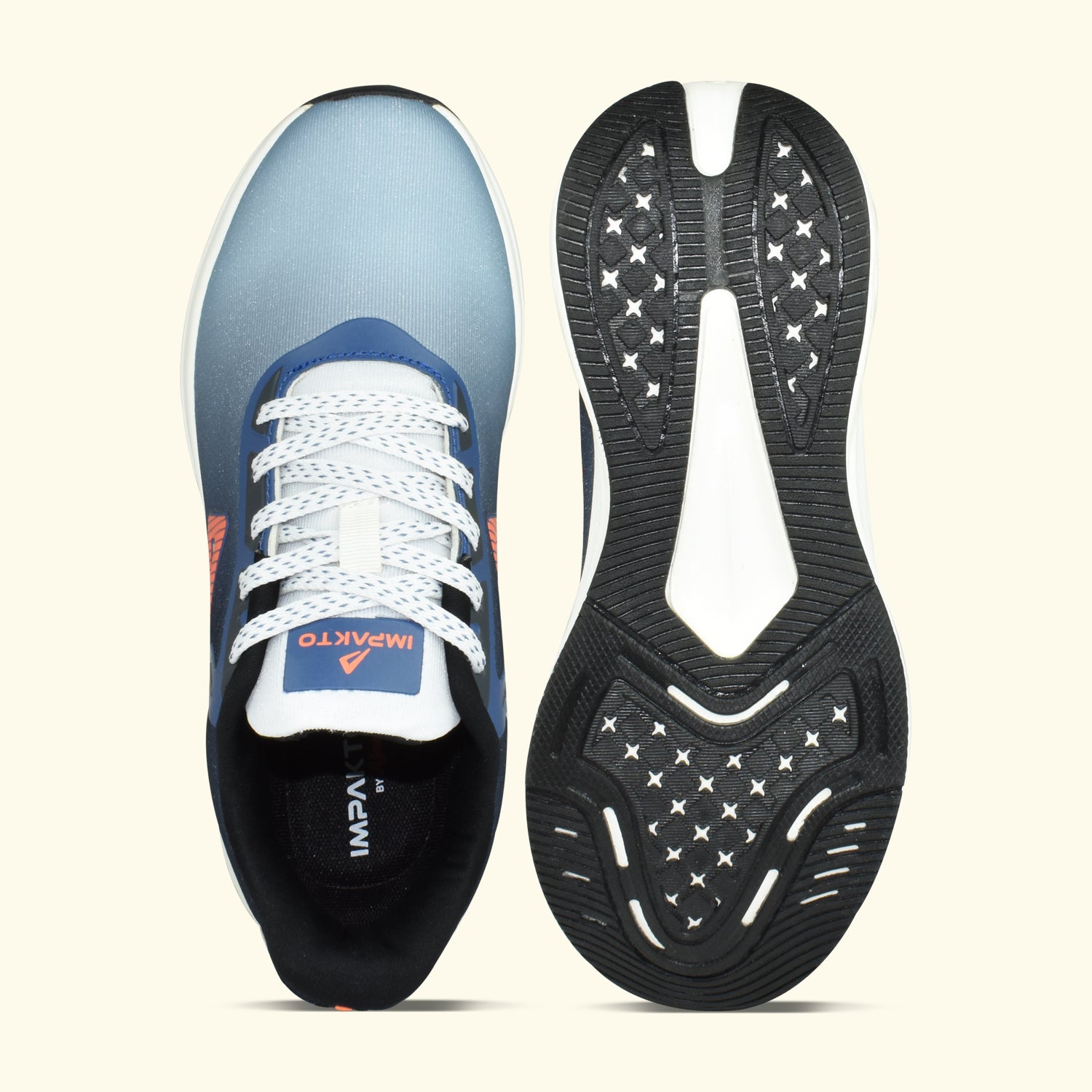 Impakto by Ajanta Men’s Blue Running Shoes Lightweight Sports & Walking Footwear