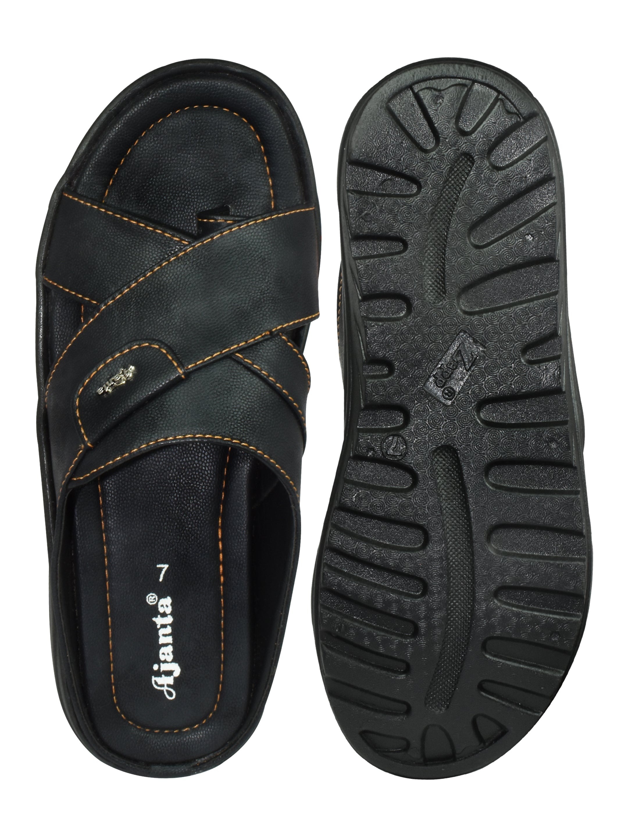 Ajanta Sandals for Men / Comfortable Sole & Durable Sandal / Soft Footbed & Easy Slip-On Sandal EG0850