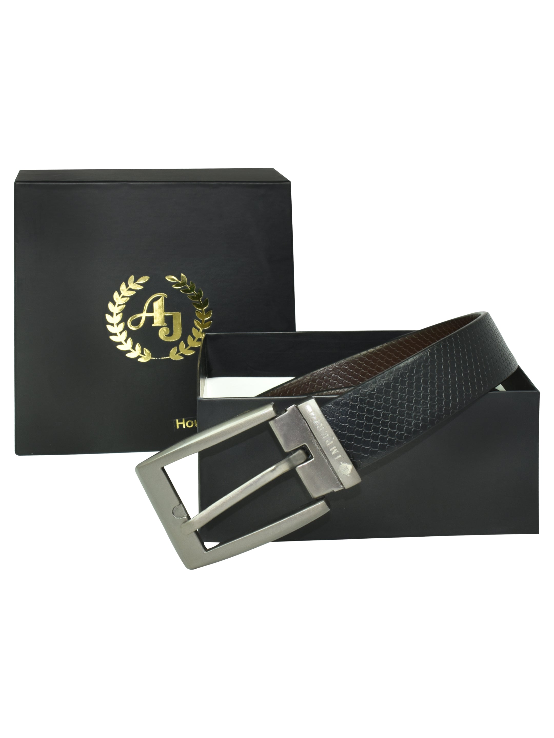 Imperio Genuine Leather Reversible Belt for Men – Dual-Tone Formal Essential