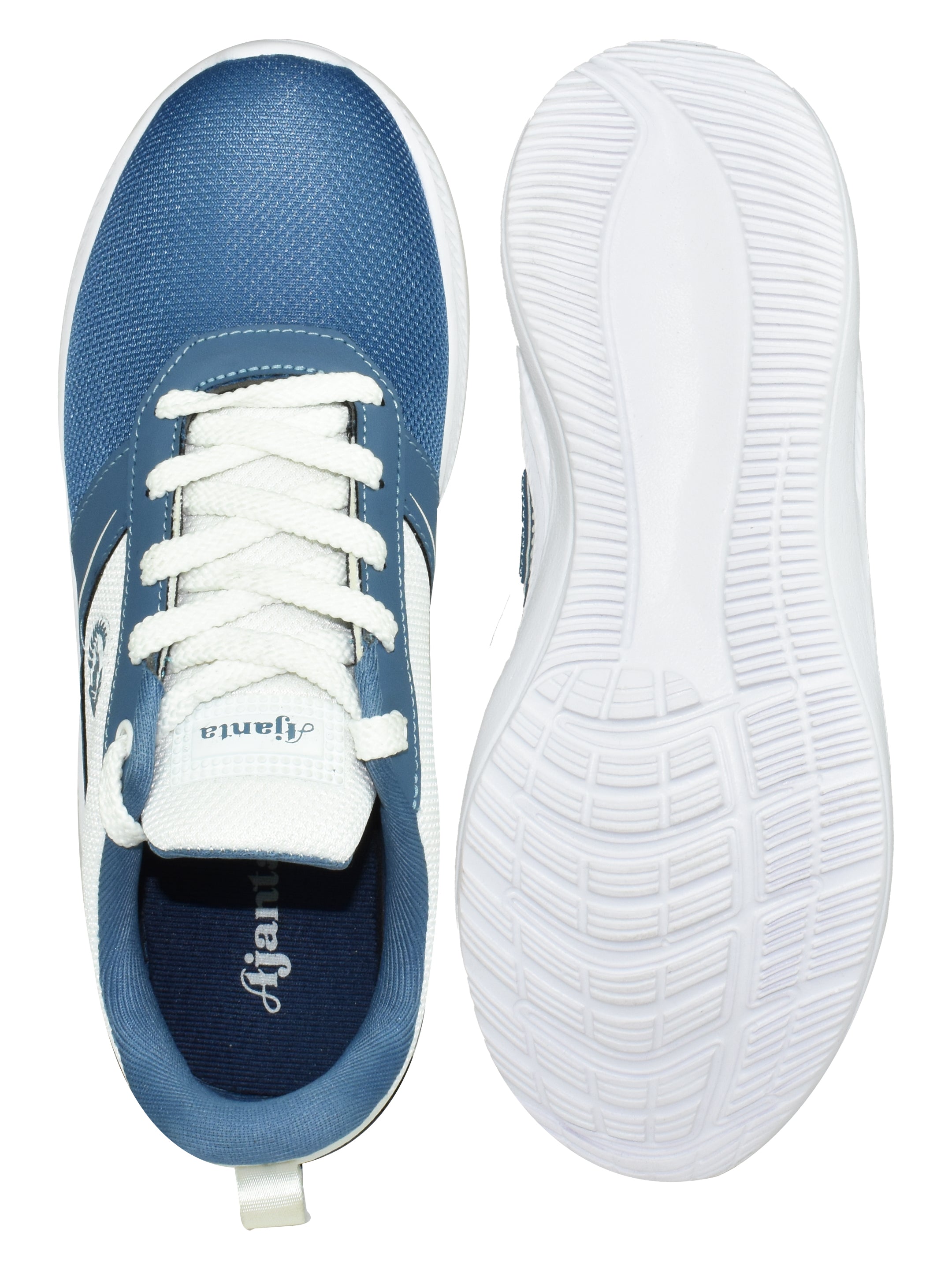 Men’s Blue & White Dual-Color Casual Shoe with Lightweight EVA Cushioning